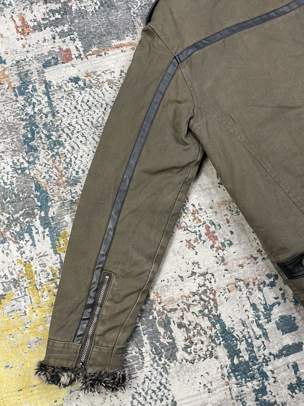 Japanese Brand Impala Fur Edge Trim Camo Graphic Zipper Rider Jackets Size US M / EU 48-50 / 2 - 6 Thumbnail
