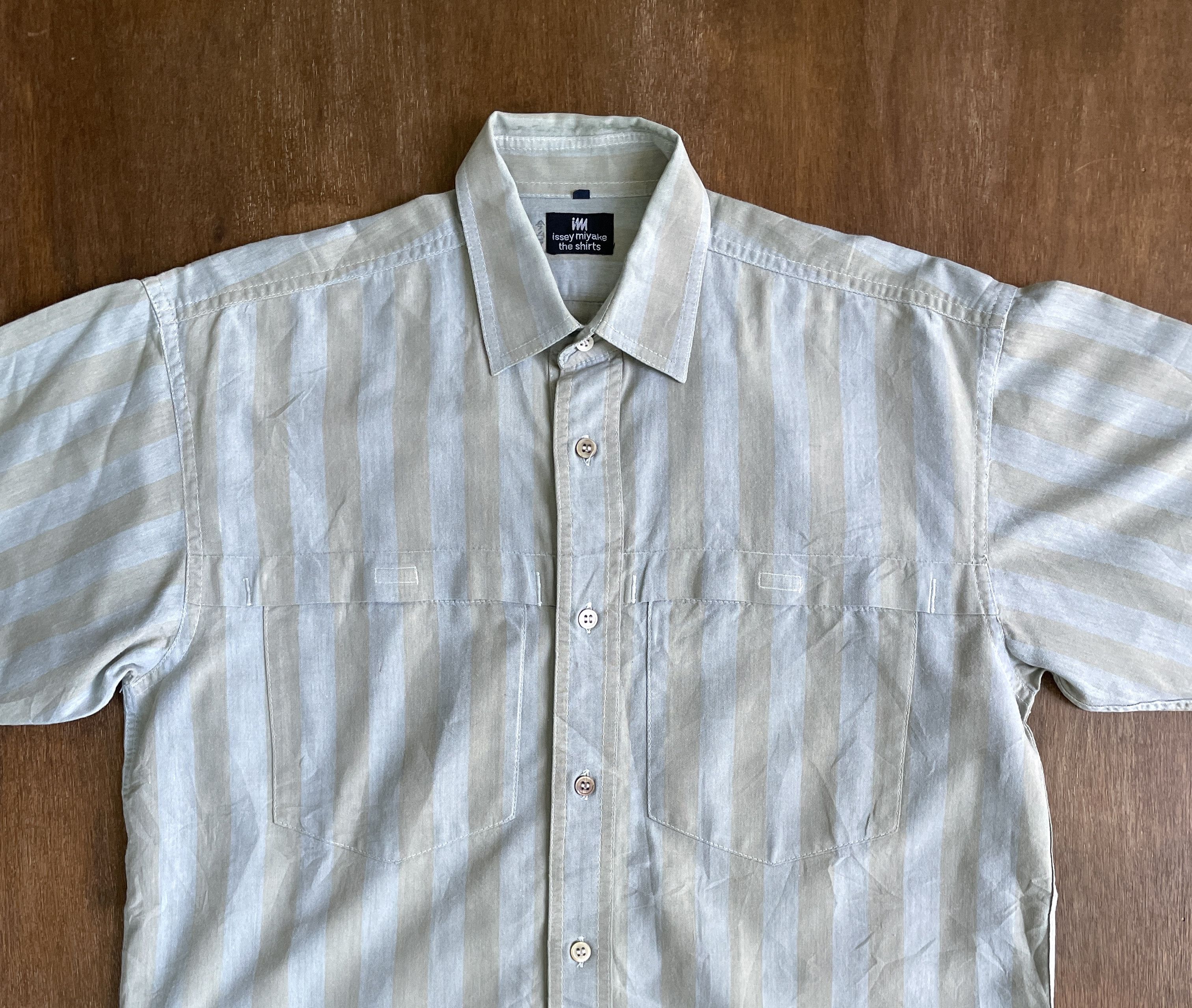 Issey Miyake ISSEY MIYAKE Stripped Shirt Size US XS / EU 42 / 0 - 2 Thumbnail