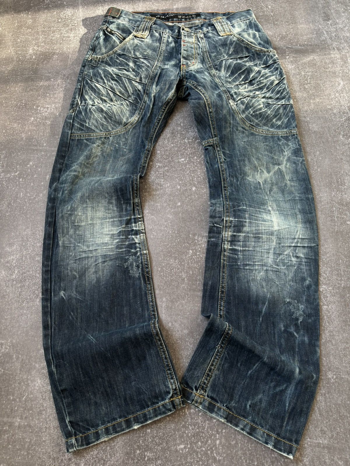 Pre-owned Hysteric Glamour X If Six Was Nine Fade G-star Style Jeans Y2k If Six Was Nine Style In Blue
