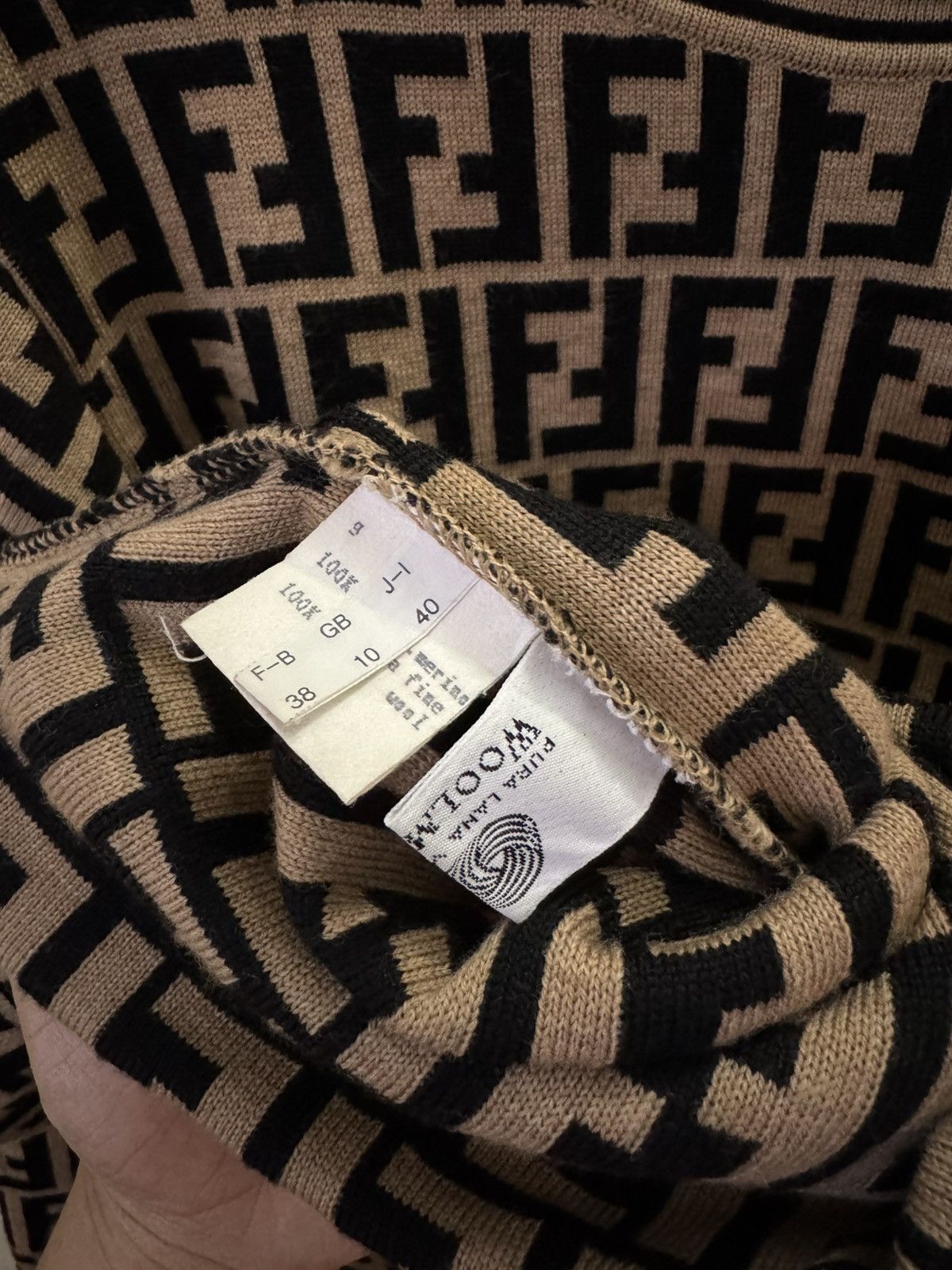Fendi Fendi Zucca pattern knit sweater FF logo Monogram Size M / US 6-8 / IT 42-44 - 6 Thumbnail