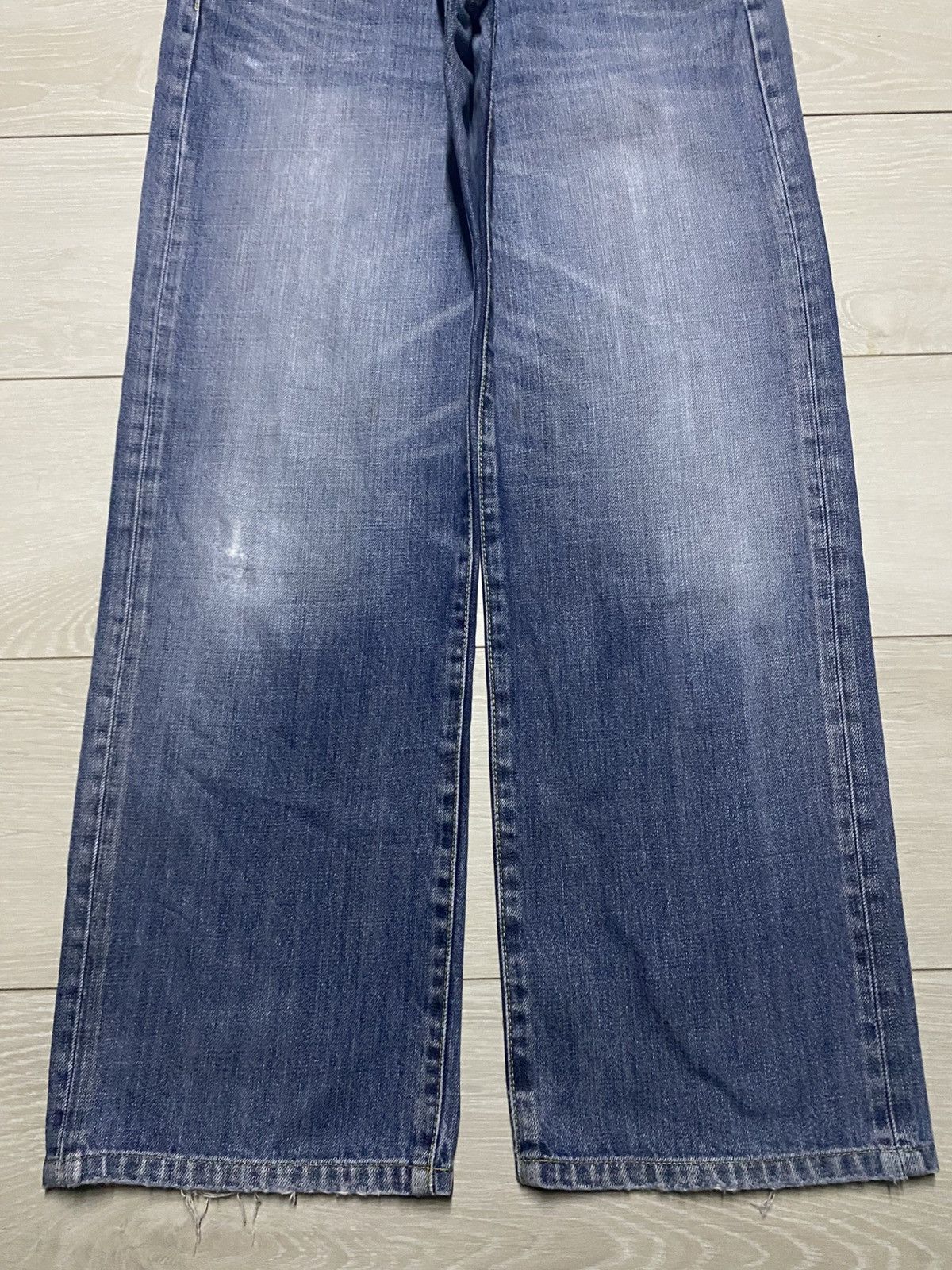 Uniqlo Vintage Uniqlo S003 Faded Wash Distressed Baggy Jeans Size US 32 / EU 48 - 5 Thumbnail