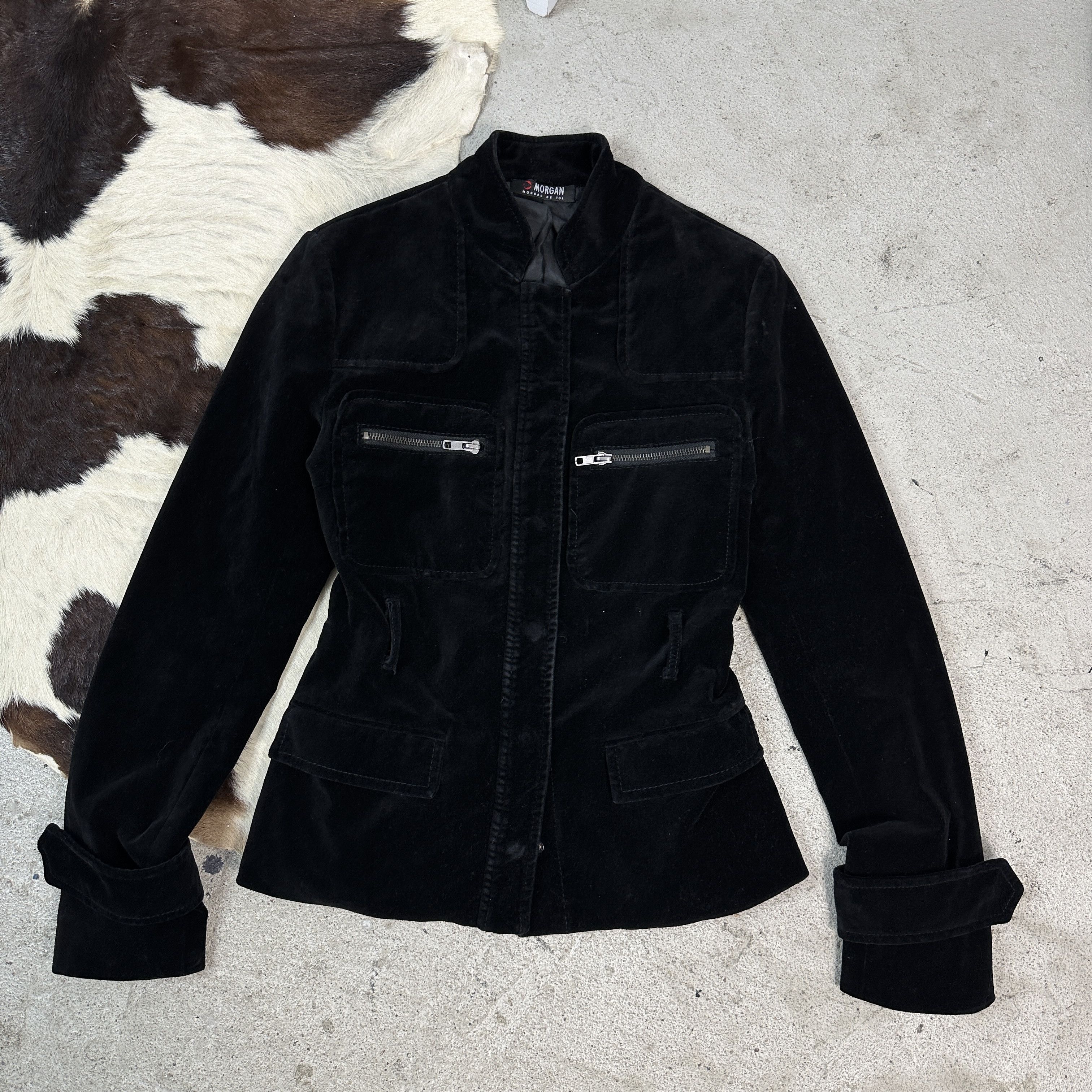 Vintage Vintage Morgan Velvet Avant Garde Jacket Size S / US 4 / IT 40 - 6 Thumbnail