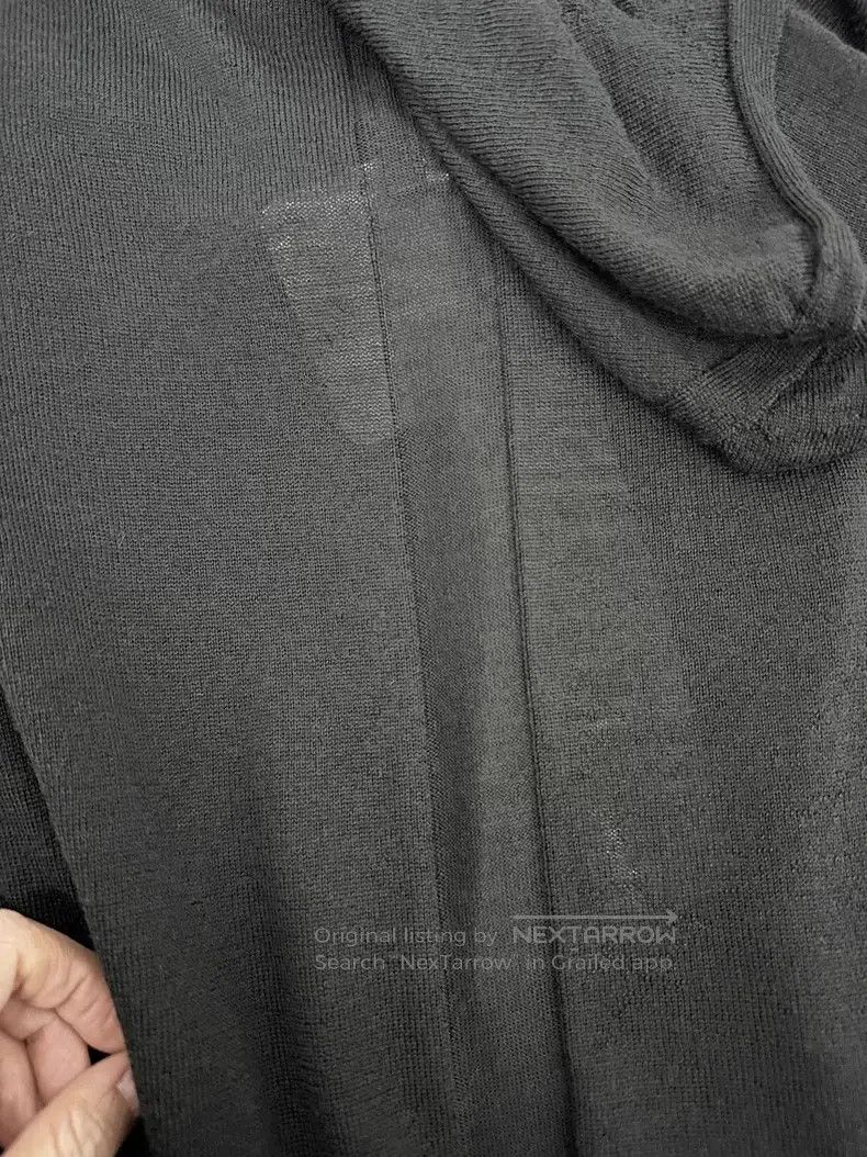 Rick Owens RICK OWENS Hooded Knit Sweater Size US S / EU 44-46 / 1 - 6 Thumbnail