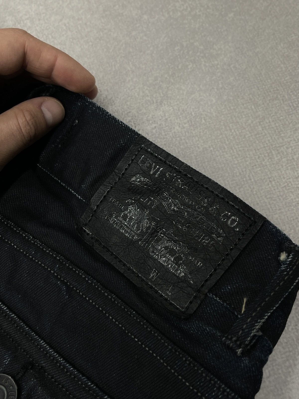 Levi's Levis 506 Standard Navy Denim Jeans with Flap Pockets Size US 31 - 5 Thumbnail