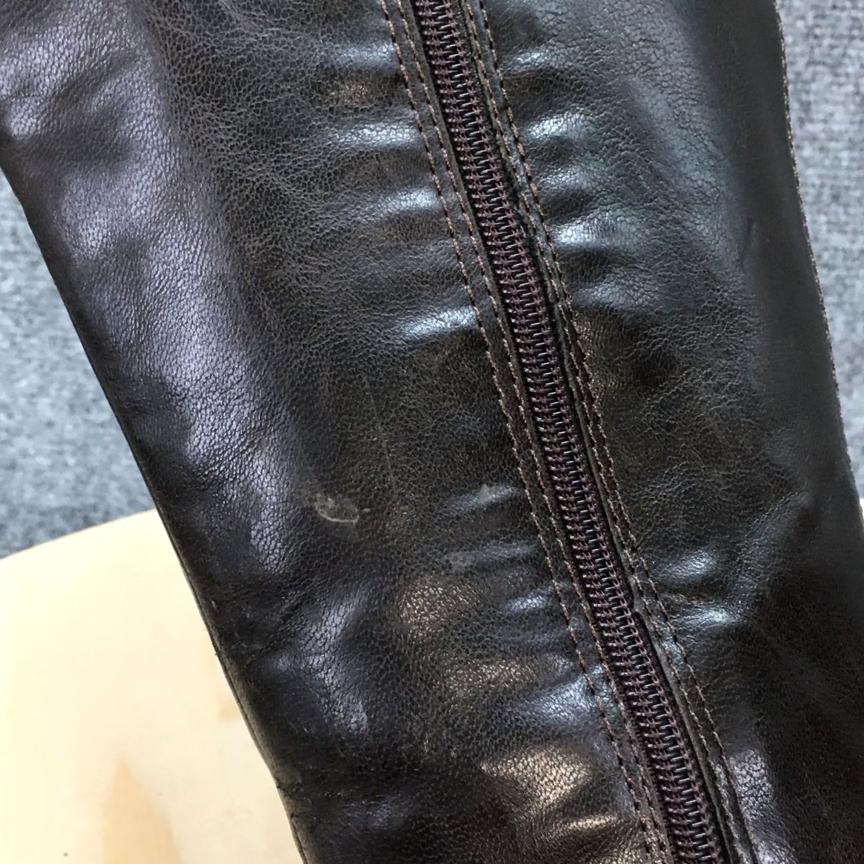 Vintage LifeStride Boots Womens 7 Wide WC Racey Knee High Tall Riding Brown Zipper Size US 7 / IT 37 - 6 Thumbnail