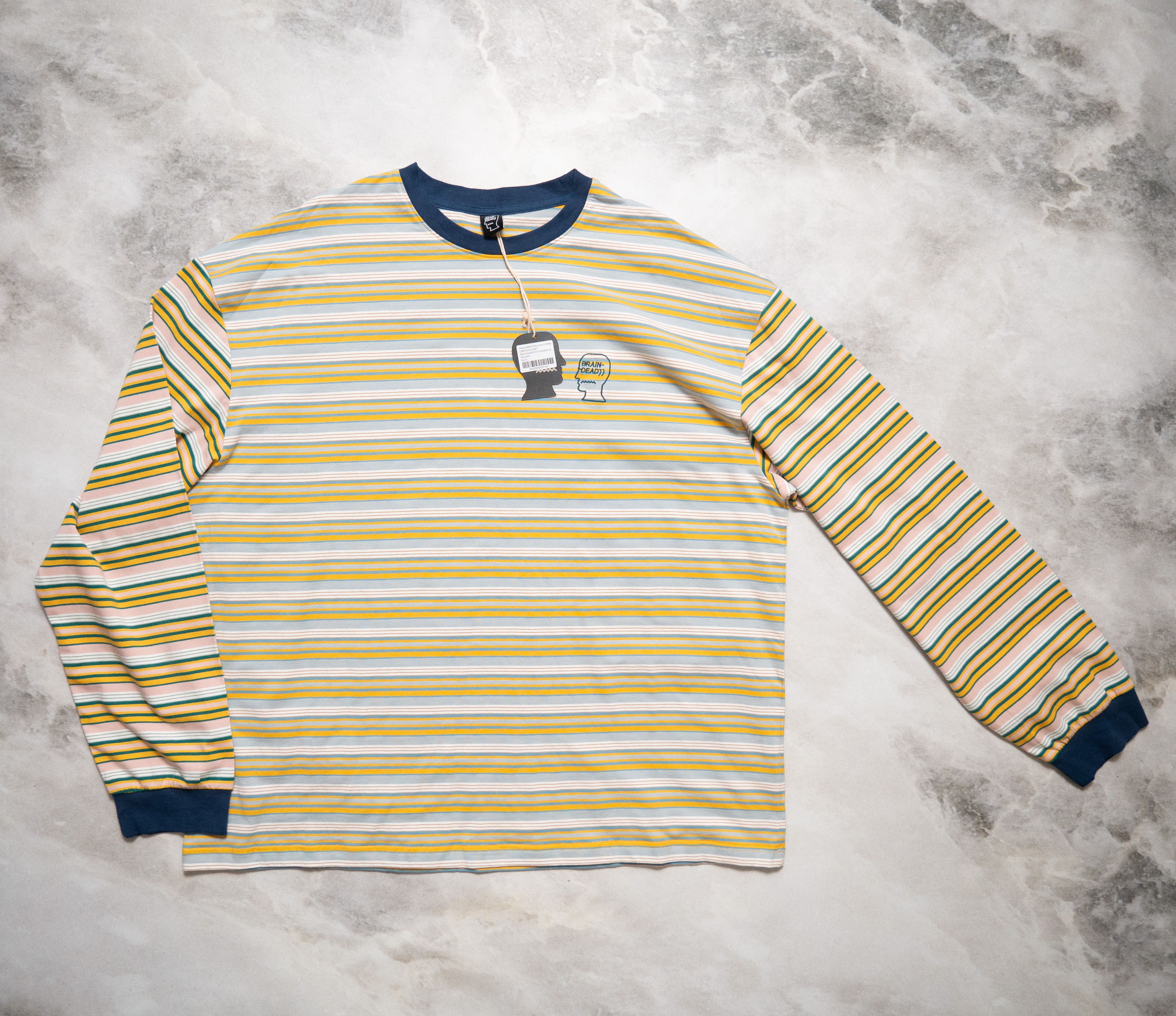 Brain Dead Brain Dead Striped 90s Long Sleeve Shirt New XL Size US XL / EU 56 / 4 - 1 Thumbnail