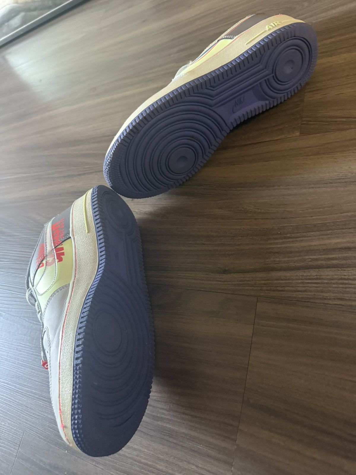 Nike Nike Air Force 1 LV8 3 GS Dunk Smash Size 7Y Gray Volt Red Size US 7 / EU 40 - 5 Thumbnail