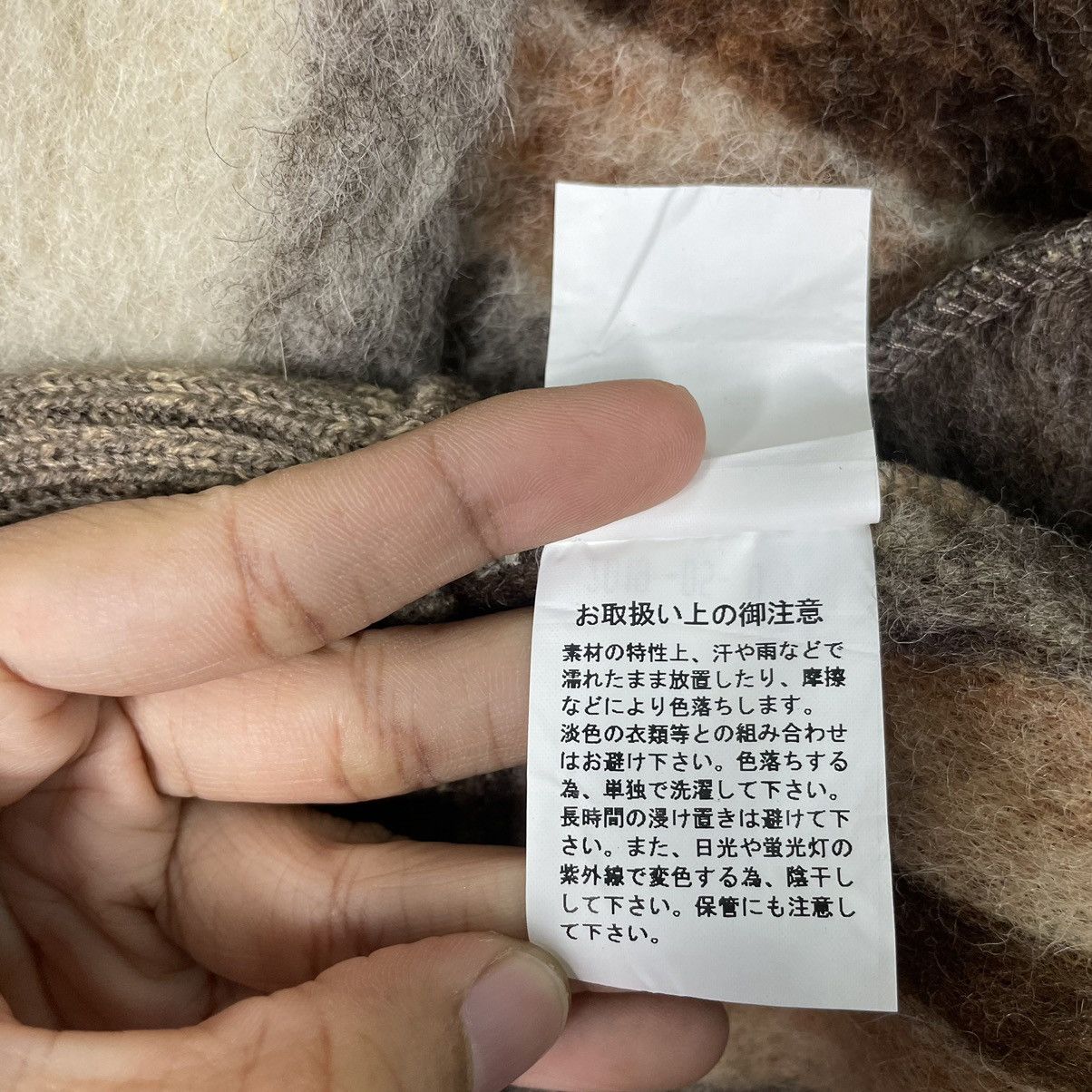 Beauty Beast × Japanese Brand × Le Grande Bleu (L.G.B.) STEAL💥COLDBREAKER CHECK PILE WOOL BUTTON CARDIGAN Size US M / EU 48-50 / 2 - 15 Thumbnail