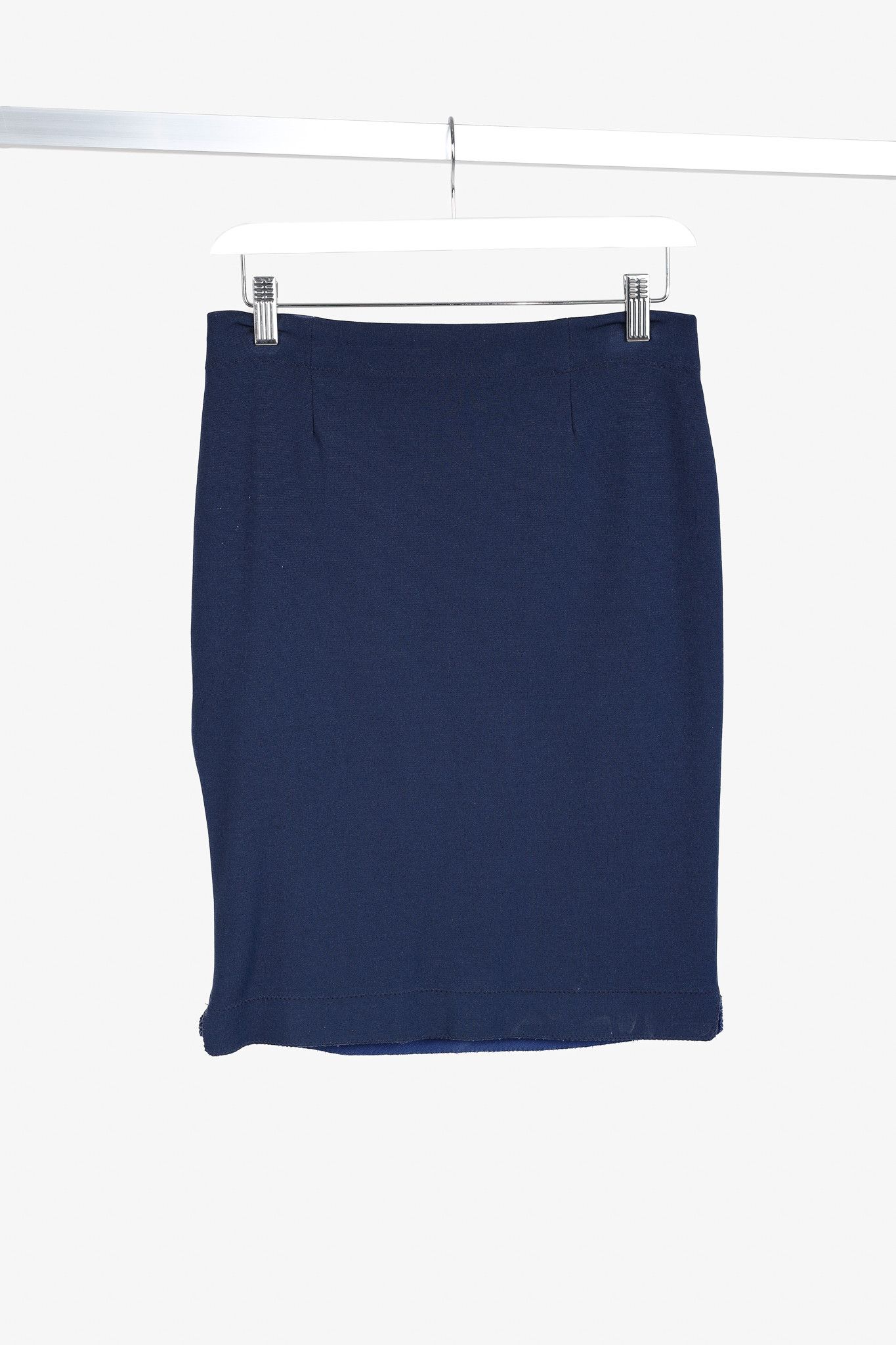 Marie Saint Pierre Marie Saint Pierre Louane Zipper Seam Navy Skirt Size 29" - 1 Thumbnail