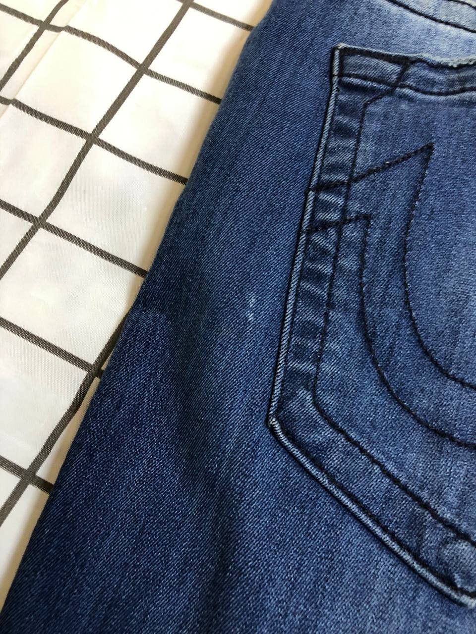 True Religion True Relion Johnny Dark Blue Wash Denim Jeans Size US 32 / EU 48 - 23 Thumbnail