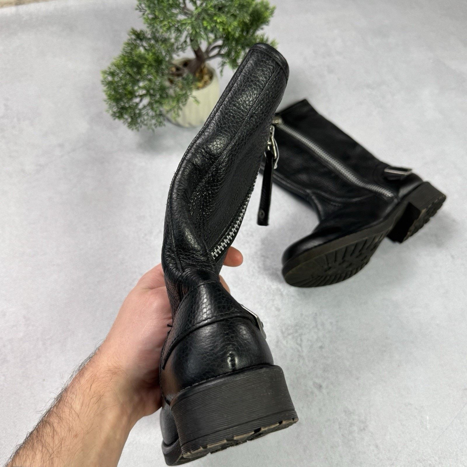 Harley Davidson Harley Davidson Women Leather Biker High Boots Size Us 6 Size US 6 / IT 36 - 9 Thumbnail