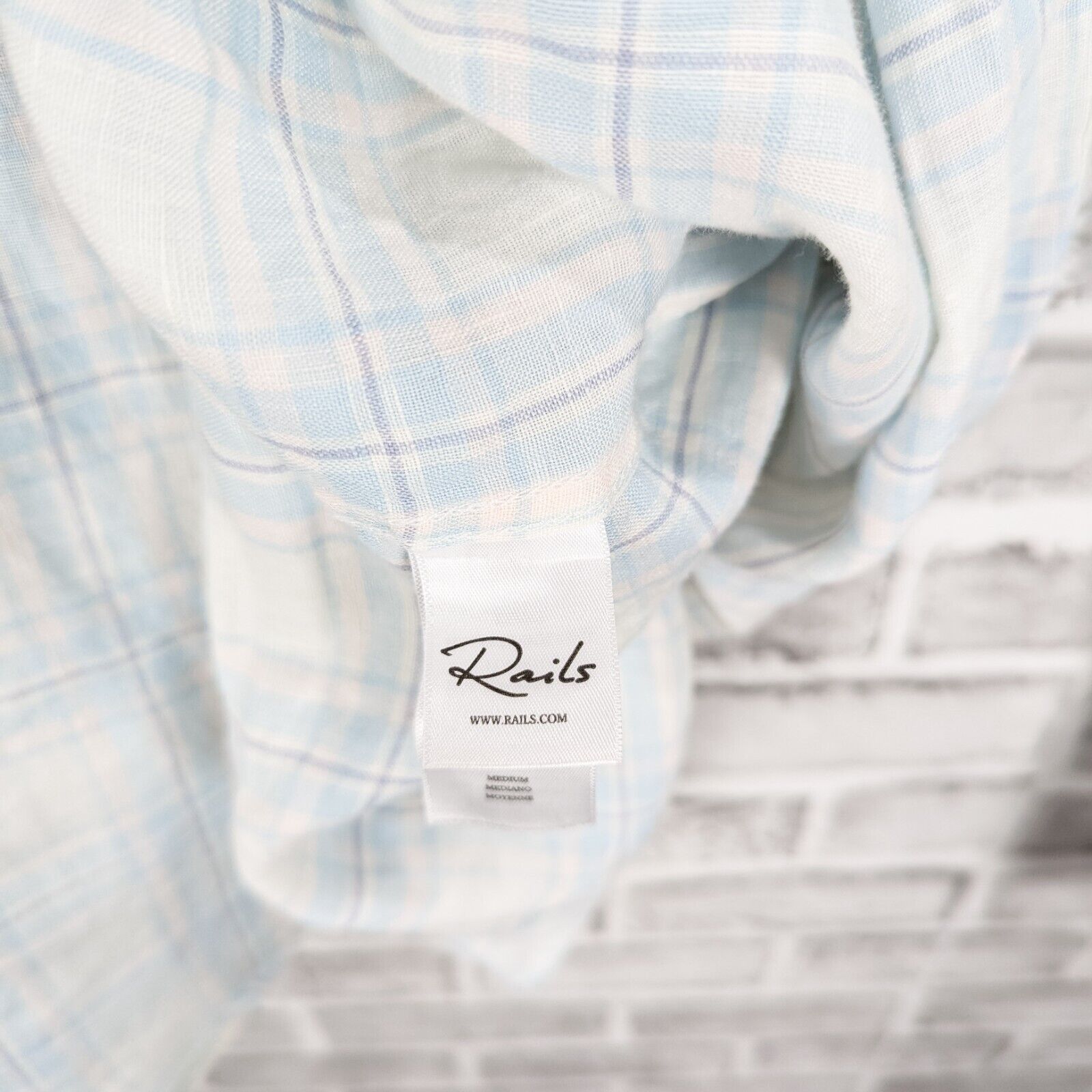 Rails Rails Linen Havana Button down Shirt in Halo Turquoise taffy Size US M / EU 48-50 / 2 - 4 Thumbnail