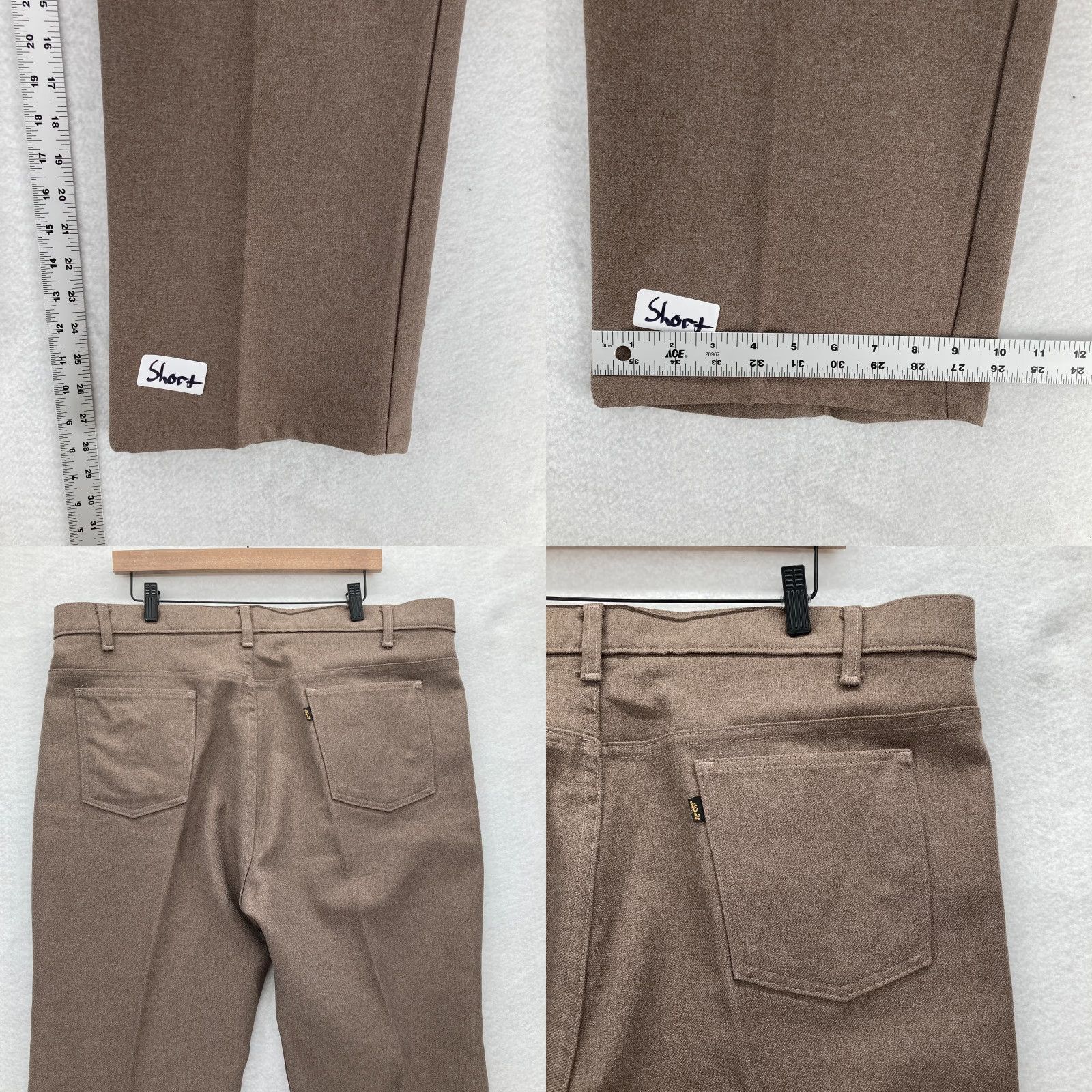 Levi's VINTAGE Levi's Pants Mens 42x28 Brown Dacron Polyester 1995 USA Made Black Tab Pants Mens 42 Brown Levi's Action Slacks USA Curvy? Size US 42 / EU 58 - 8 Thumbnail