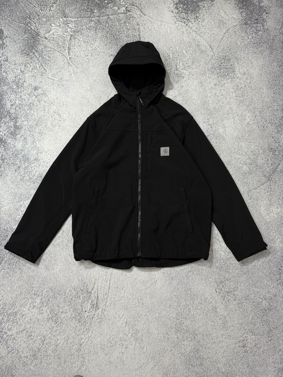 Carhartt × Carhartt Wip Carhartt WIP Softshell Reflective Logo Black Jacket Size XL Size US XL / EU 56 / 4 - 3 Thumbnail