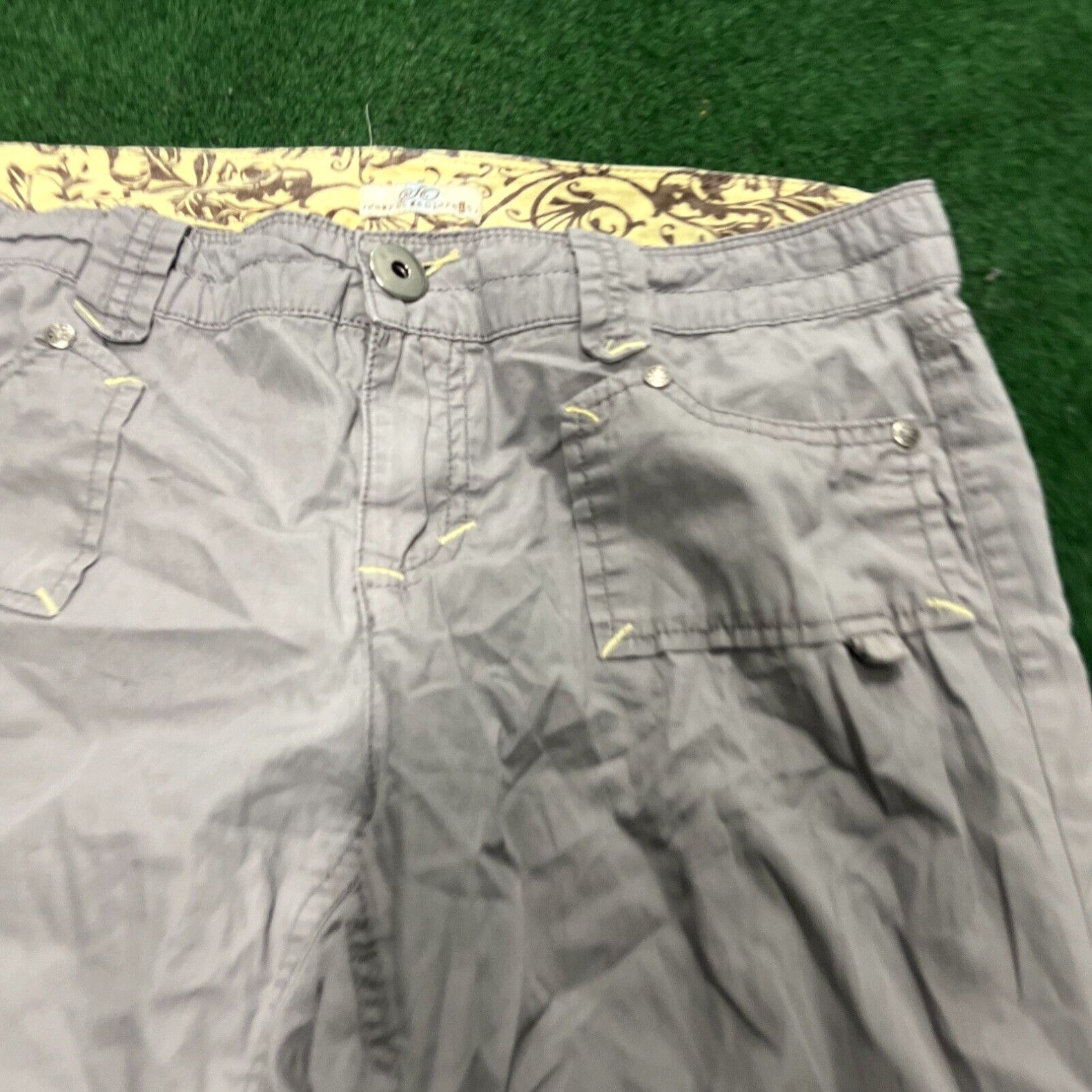 Vintage So Wear It Declare It Size 11 capri Grey Summer Outdoors Walking Size ONE SIZE - 3 Thumbnail