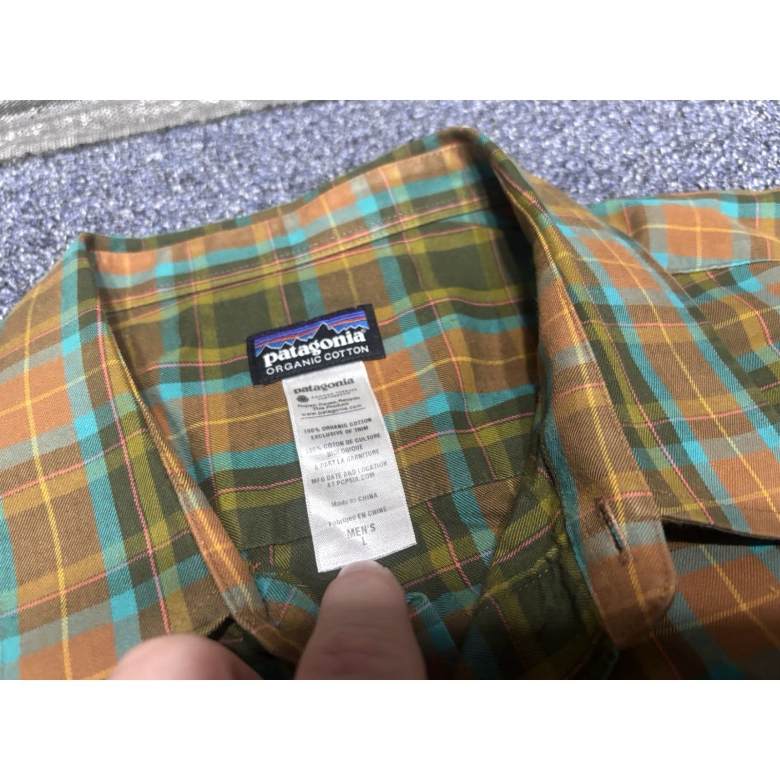 Patagonia VINTAGE Patagonia Shirt Mens L Green Plaid Organic Cotton Button Up Outdoor F3 Size US L / EU 52-54 / 3 - 2 Thumbnail