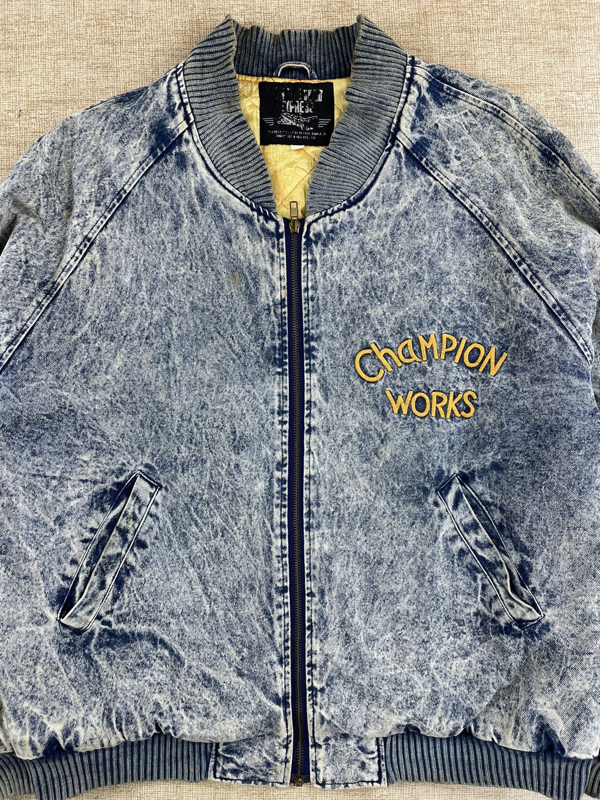 Hysteric Glamour × If Six Was Nine × Vintage Vintage 70s/80s Champion Works Acid Wash Bomber Jacket Size US L / EU 52-54 / 3 - 5 Thumbnail