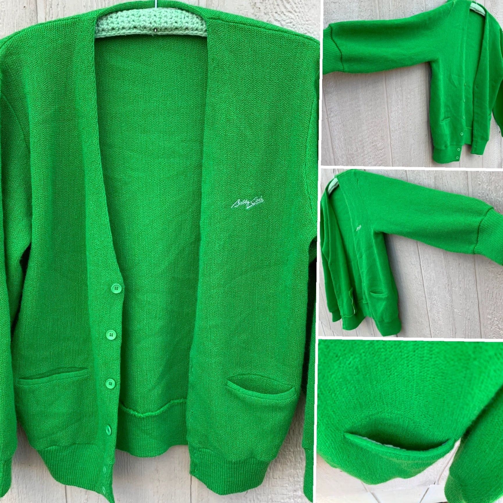 Vintage VINTAGE Bobby Cole by Katakura cardigan sweater golf sweater green size M Size US M / EU 48-50 / 2 - 5 Thumbnail