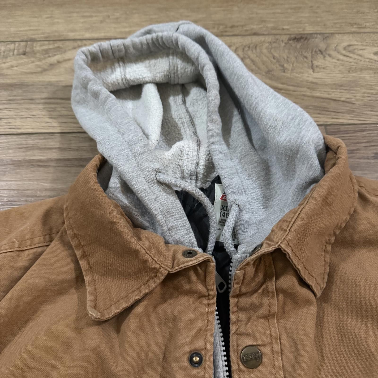 Dickies Vintage Dickies Quilted Hoodie Jacket Workwear Y2K Shacket Size US XL / EU 56 / 4 - 4 Thumbnail