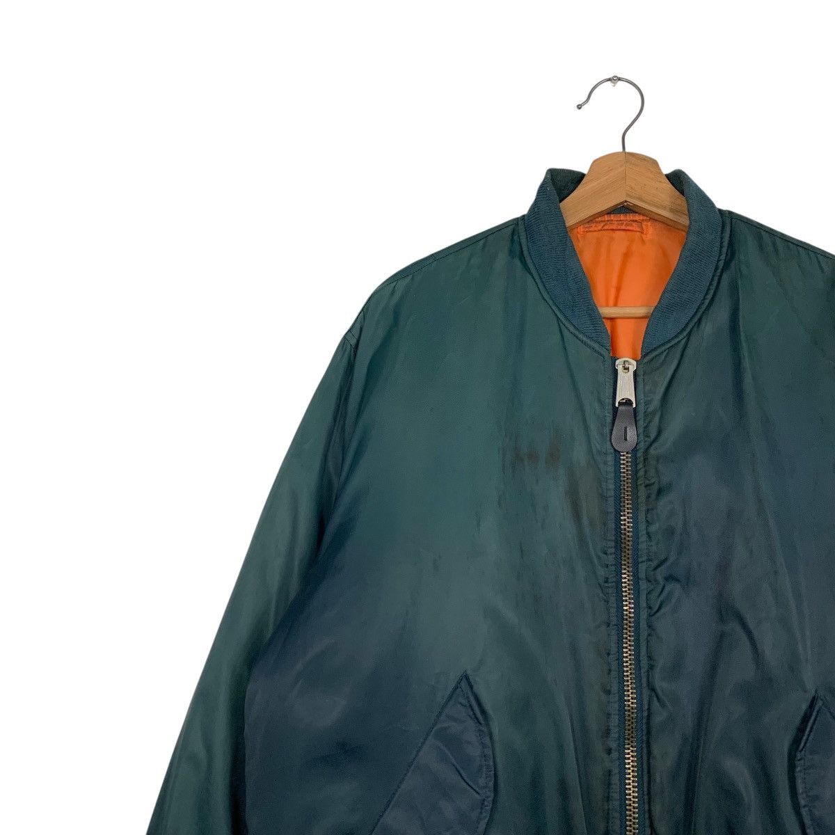Vintage 90's PHANTOM MILITARY Ma1 Flight Bomber Jacket #2490-C112 Size US L / EU 52-54 / 3 - 8 Thumbnail