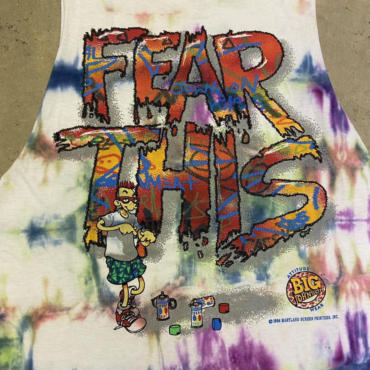 Vintage 1994 Big Johnson Fear This Cut Off Tee Size US XL / EU 56 / 4 - 5 Thumbnail