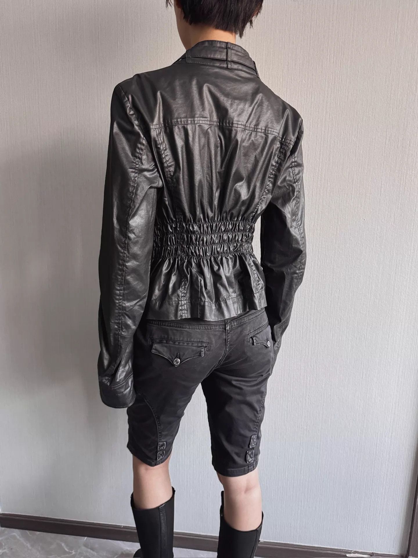 Miss Sixty Miss Sixty Vintage Metal Black Scimitar Waist Jacket XL Size XL / US 12-14 / IT 48-50 - 7 Thumbnail