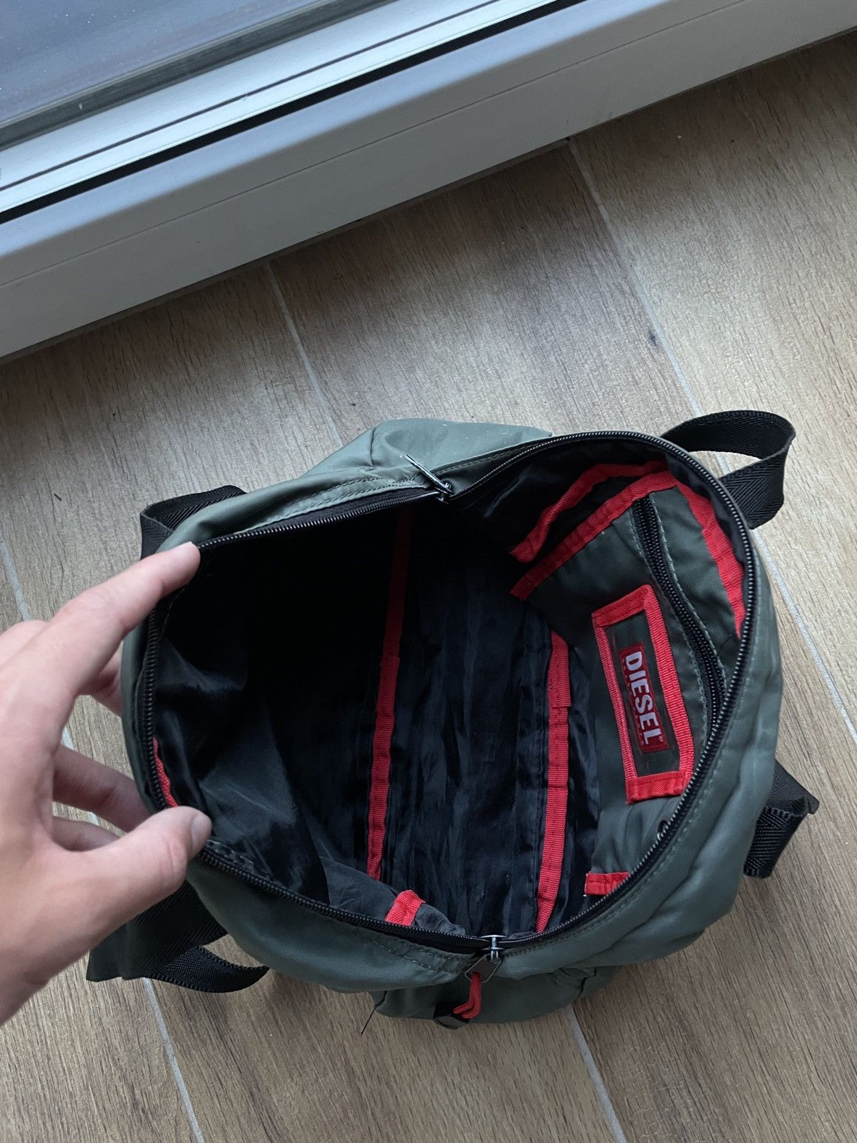 Vintage Vintage Diesel Bag Nylon Big Logo Japanese Avant Garde Y2K Size ONE SIZE - 8 Thumbnail