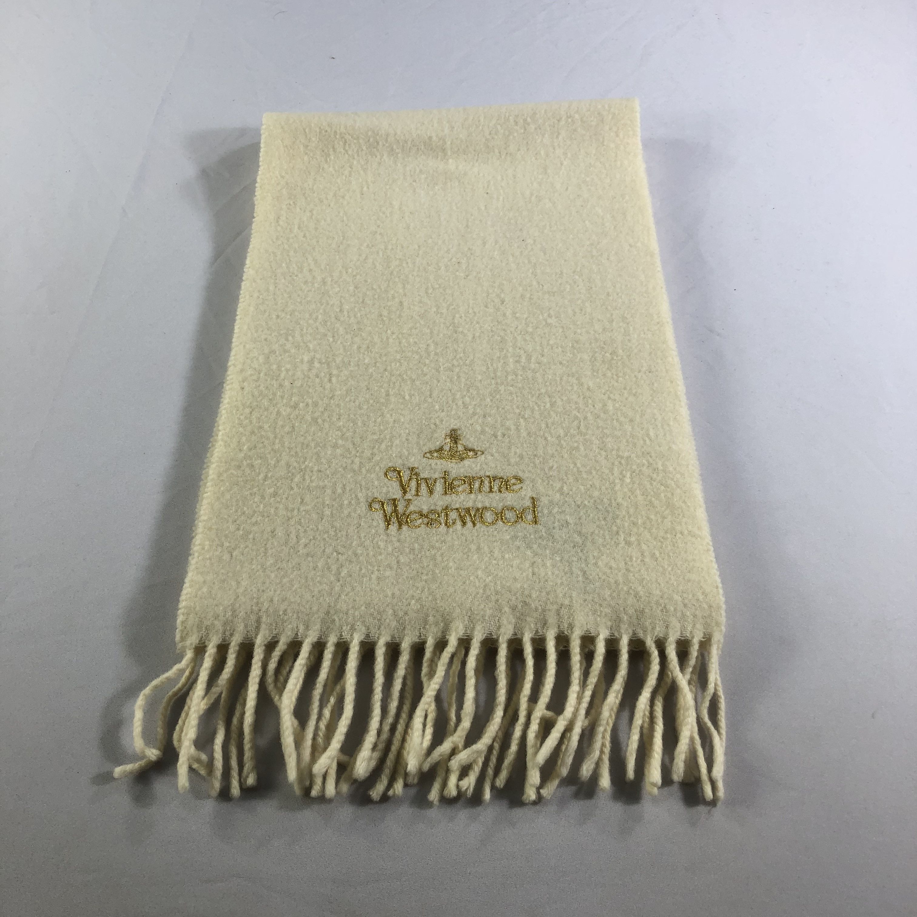 Vivienne Westwood Vivienne Westwood Plain Wool Scarf Muffler V1708 Size ONE SIZE - 3 Thumbnail
