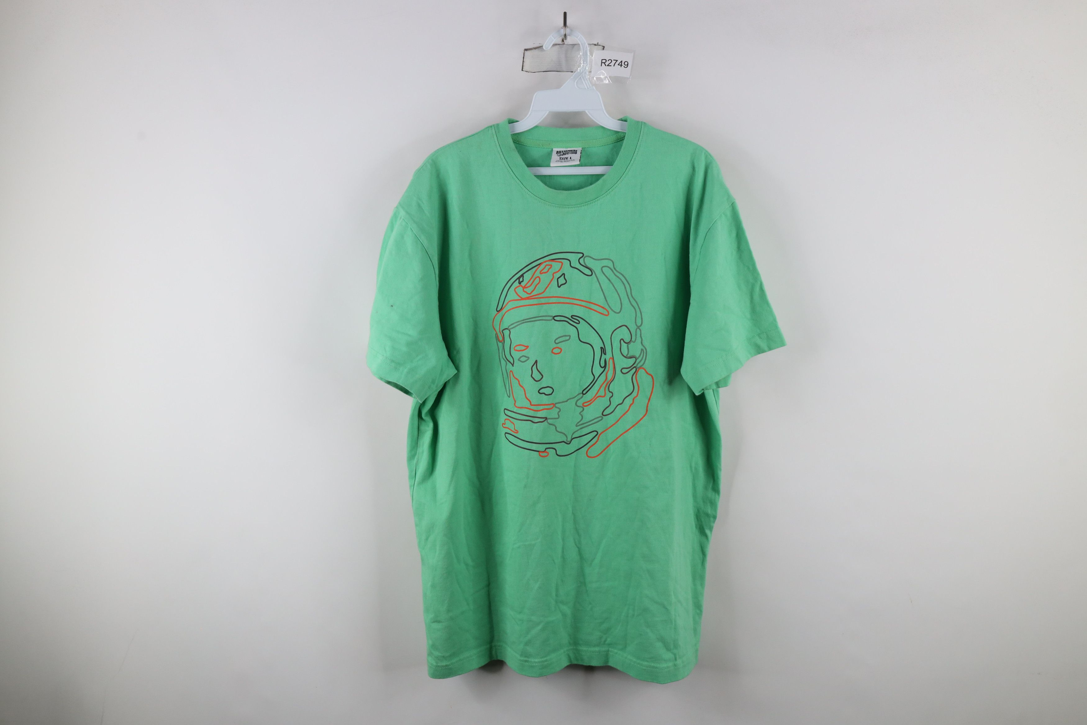 Billionaire Boys Club × Vintage Billionaire Boys Club Spell Out Spaceman T-Shirt Green Size US L / EU 52-54 / 3 - 1 Thumbnail