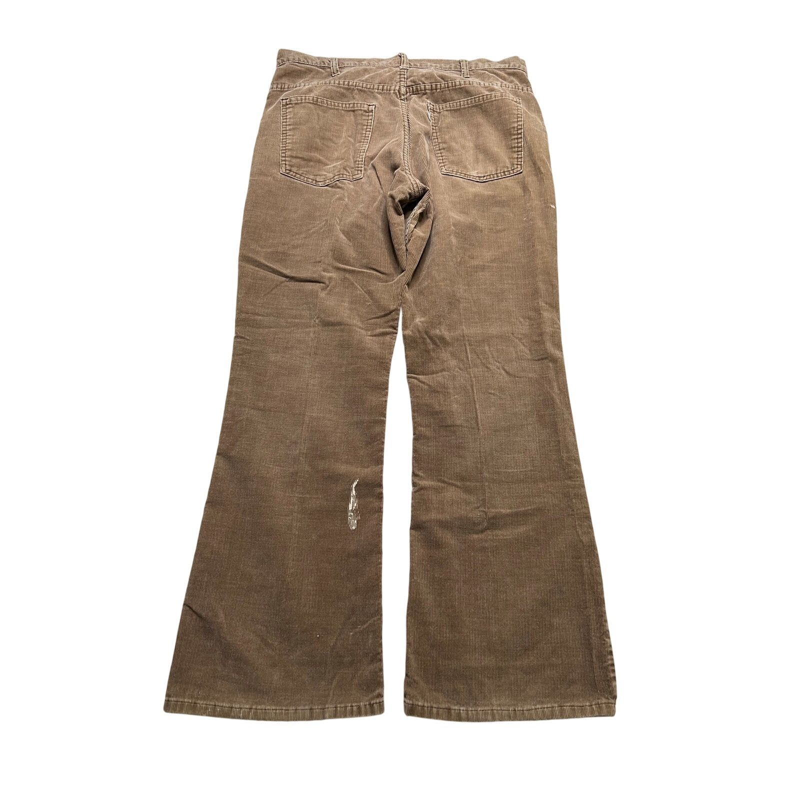 Levi's Vintage Levi’s 646 Brown Corduroy Flared Bell Bottoms 35x30 Size US 35 - 2 Thumbnail