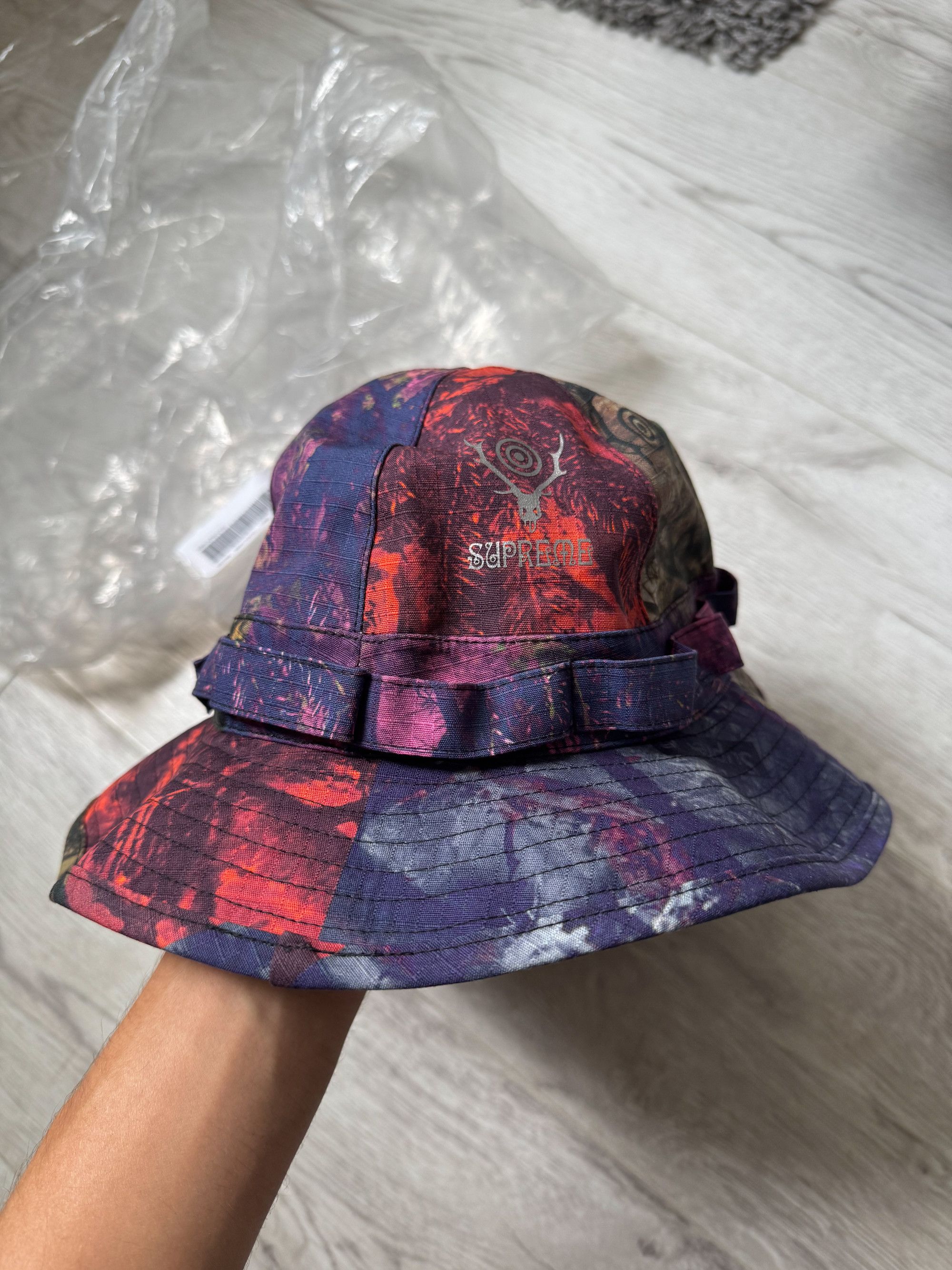 South2 West8 × Supreme Camo Jungle Bucket Hat 3L Ripstop Size S/M