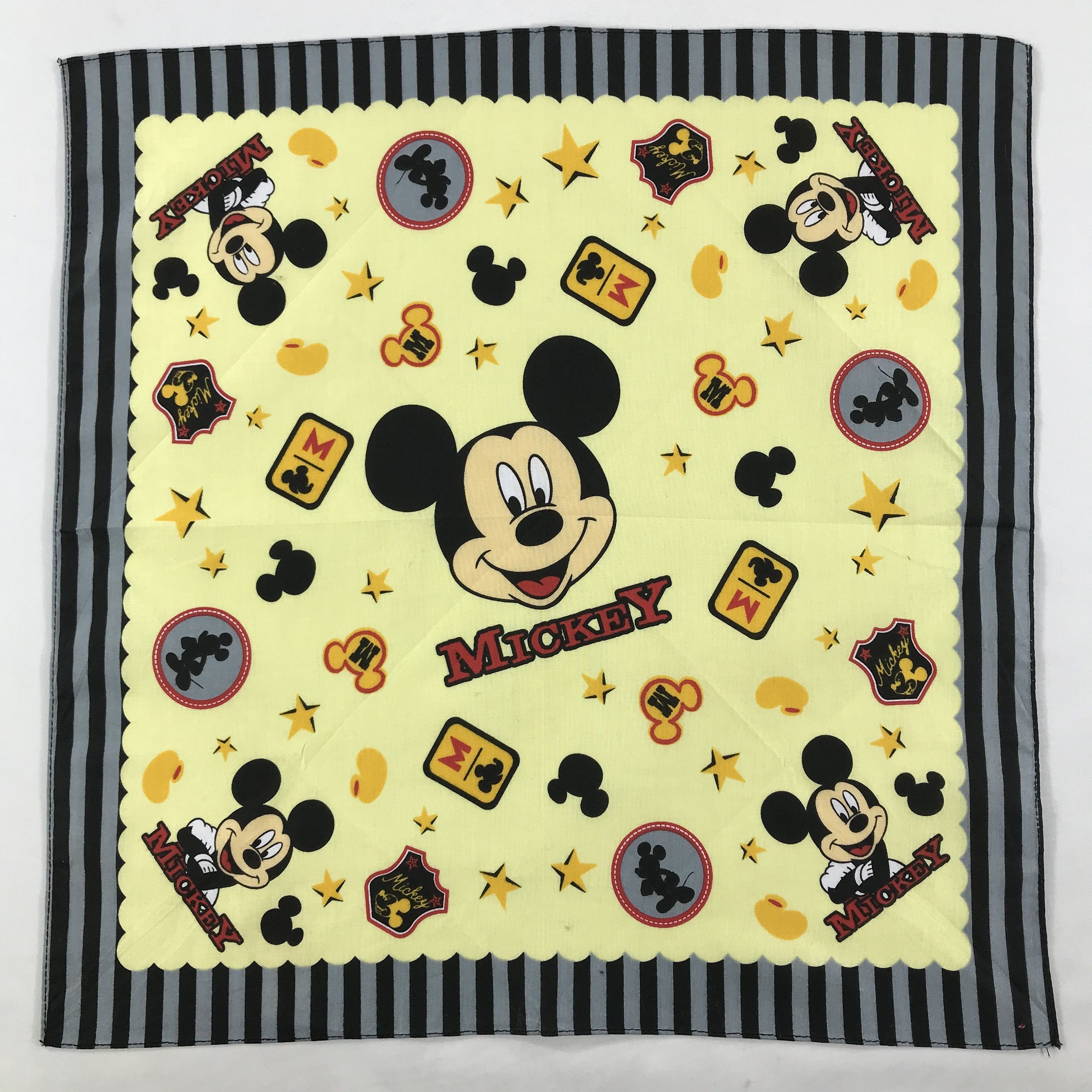 Mickey Mouse × Vintage Mickey Mouse Bandana / Handkerchief / Neckerchief - S1912 Size ONE SIZE - 1 Thumbnail