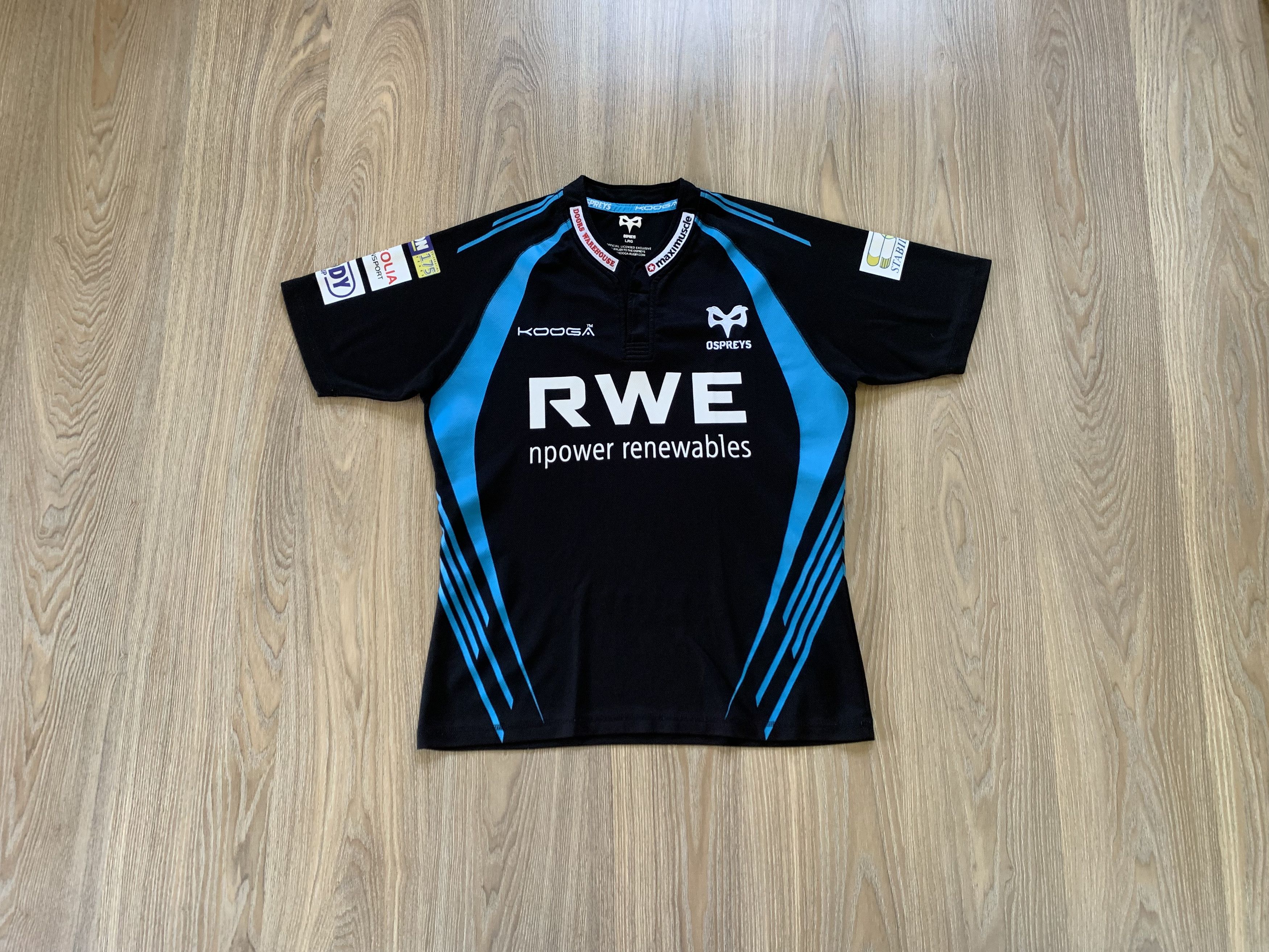 Osprey Ospreys Rugby Union Kooga Vintage Jersey Size US L / EU 52-54 / 3 - 1 Thumbnail