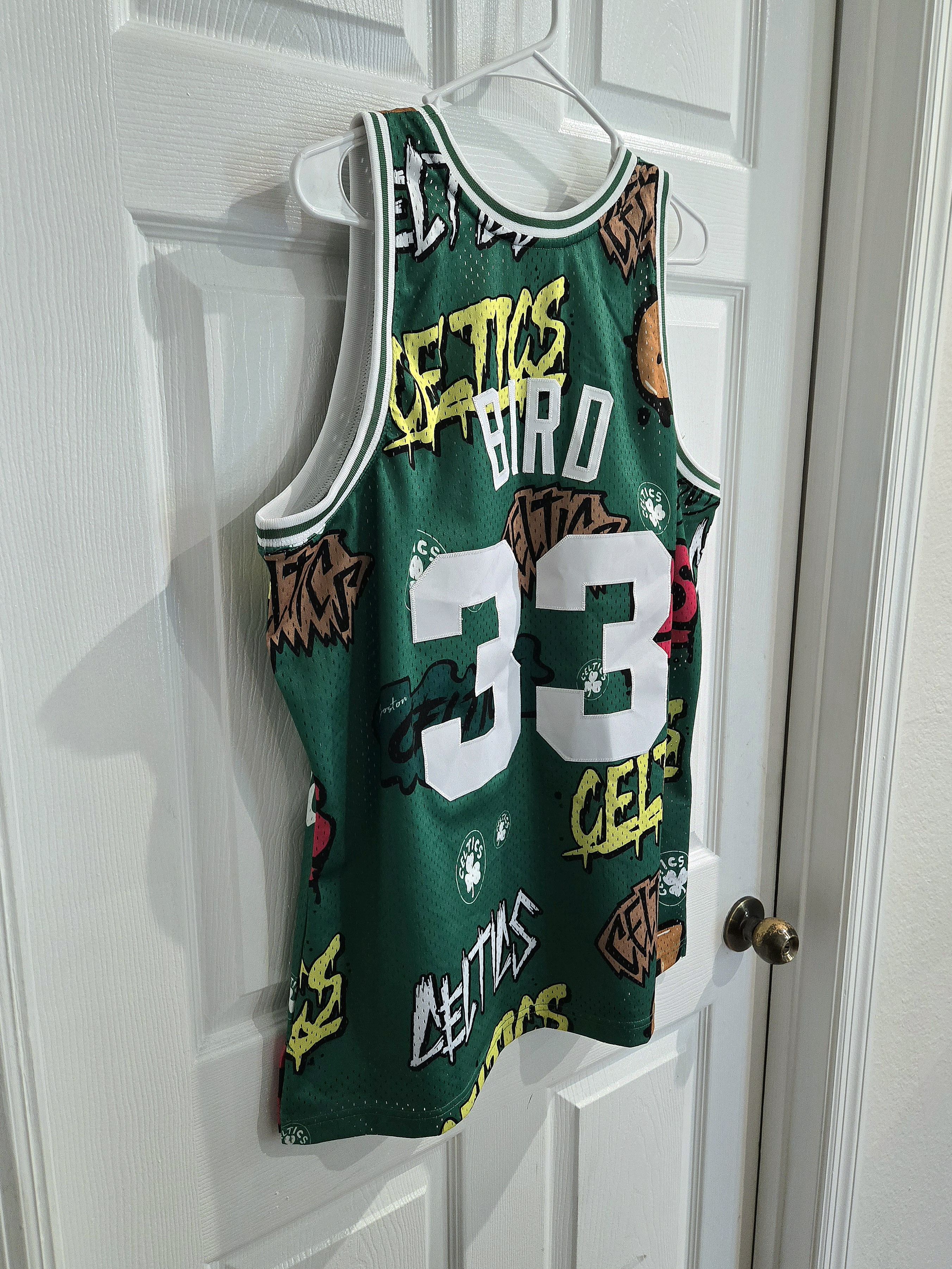 Mitchell & Ness × NBA NBA Larry Bird Boston Celtics Slap Sticker Swingman Jersey Size US L / EU 52-54 / 3 - 8 Thumbnail