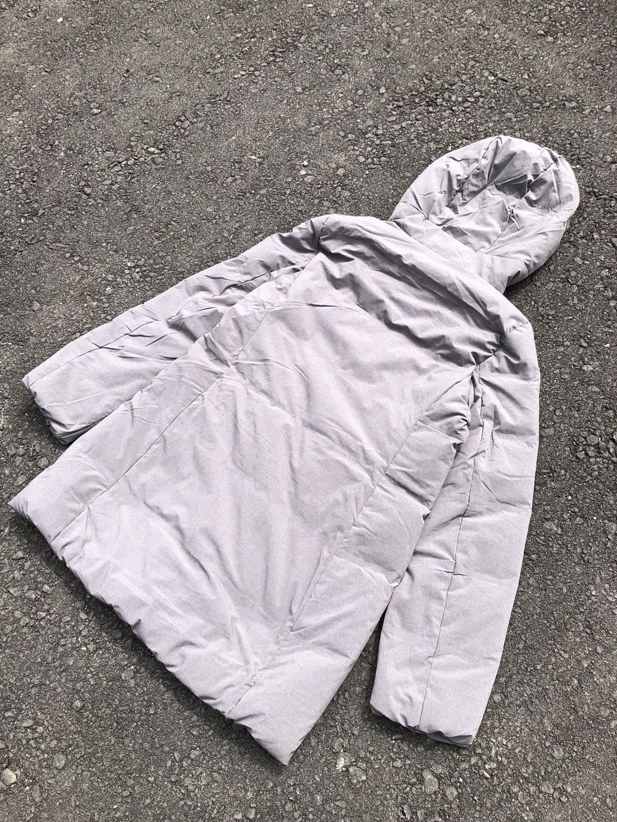 Japanese Brand Uniqlo Down Parka Coat Jacket Gray Long Hooded Size M / US 6-8 / IT 42-44 - 11 Thumbnail