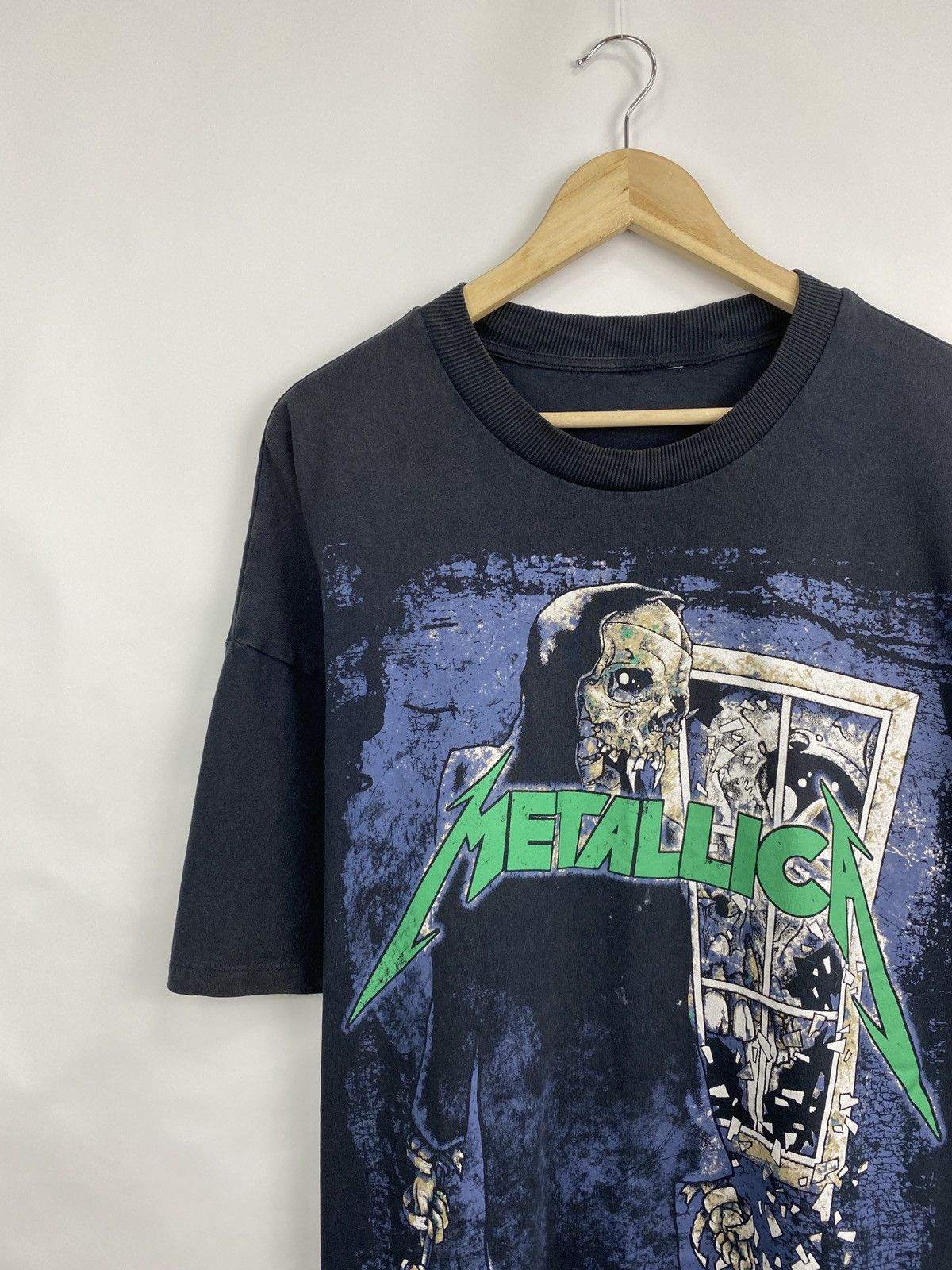 Metallica 🇺🇸💀 Vintage Metallica Pushead Rock Band Rare Retro T-Shirt Size US XL / EU 56 / 4 - 2 Thumbnail