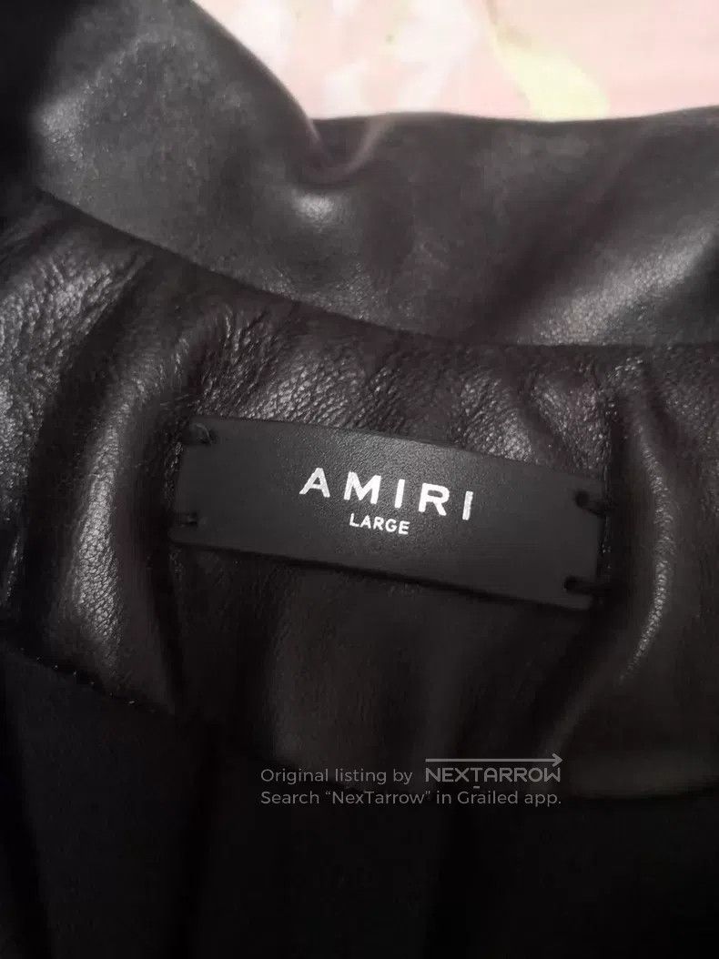 Amiri Amiri Classic Vintage Multi-Zip Embroidered Leather Jacket Size US M / EU 48-50 / 2 - 6 Thumbnail