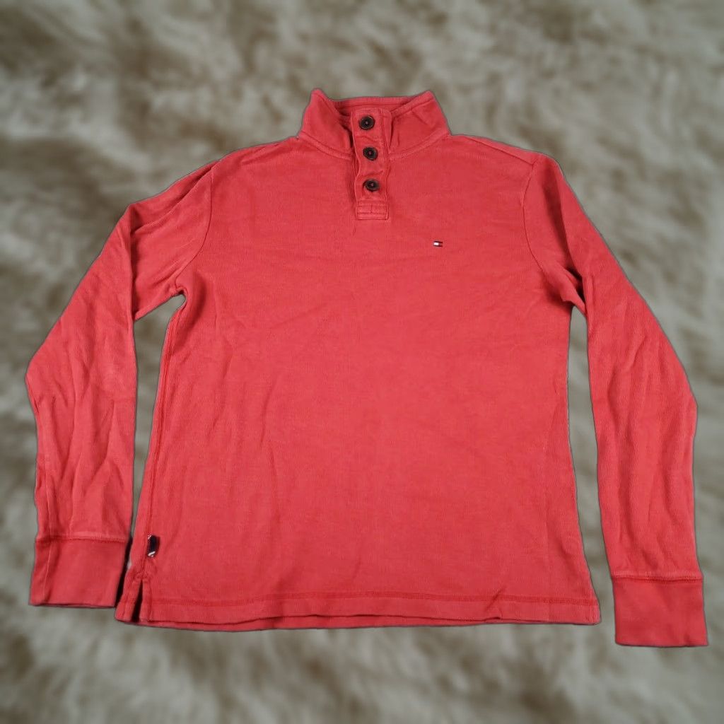 Tommy Hilfiger Mens Red Casual Tommy Hilfiger Medium Sweater Pullover Sweatshirt Size US M / EU 48-50 / 2 - 1 Thumbnail
