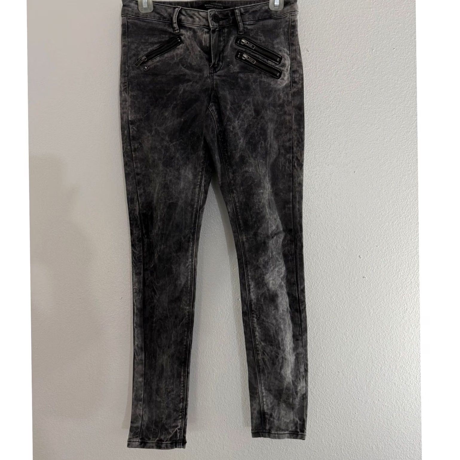 Maison Scotch MAISON SCOTCH La Parisienne Skinny Jeans Denim Women 27W L32 Black Zip Stretch 100% Cotton Regular Slim Skinny Jeans Womens Size 27" / US 4 / IT 40 - 2 Thumbnail