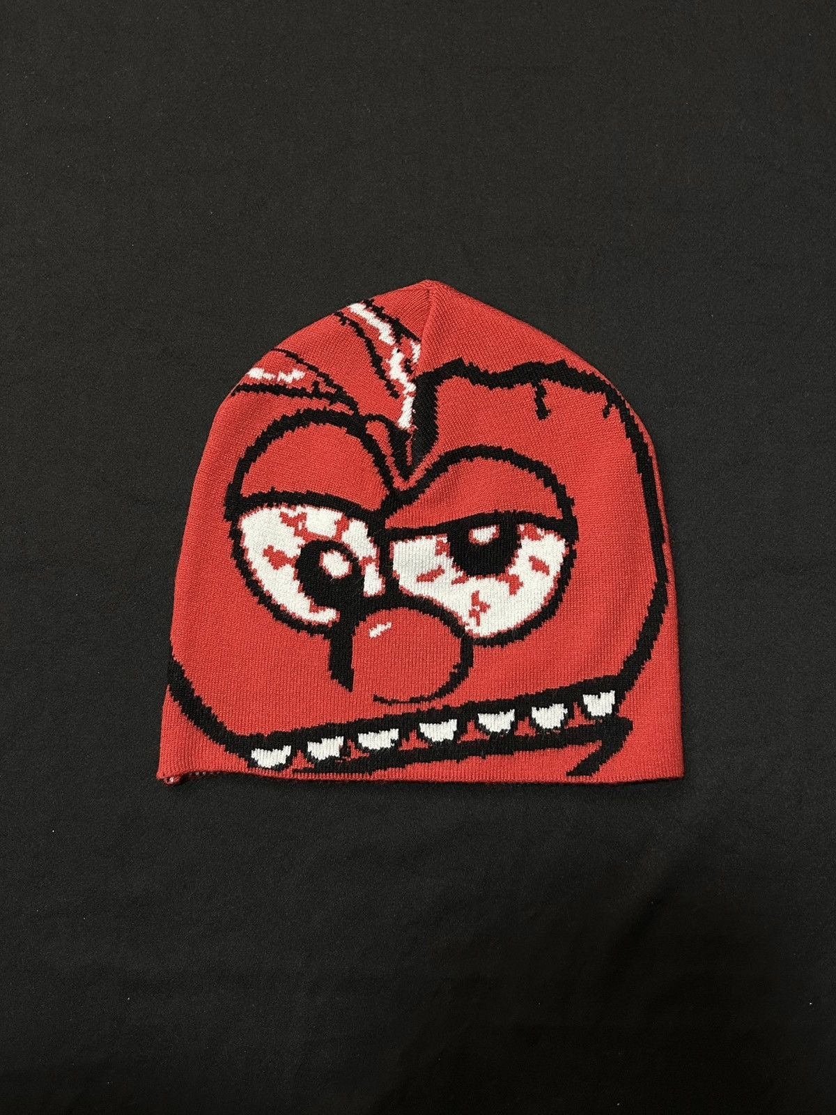 Japanese Brand Deadstock 420 Heartbreak No Cuff Knit Red Beanie Hats OS Size ONE SIZE - 1 Thumbnail