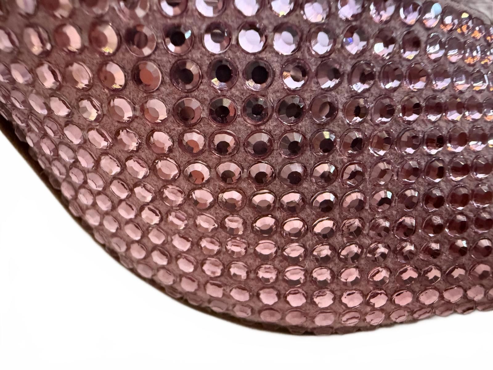 GIA BORGHINI Gia/RHW Pink Crystal Embellished Square Toe Heels Size US 7.5 / IT 37.5 - 6 Thumbnail