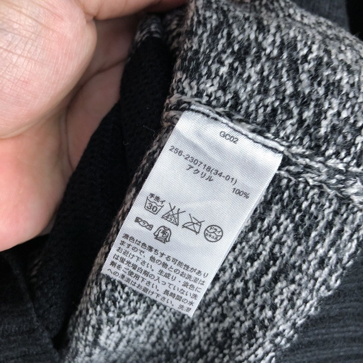 GU × Homespun Knitwear GU Japan Stripe Grey Knitwear #A1562 Size M / US 6-8 / IT 42-44 - 10 Thumbnail