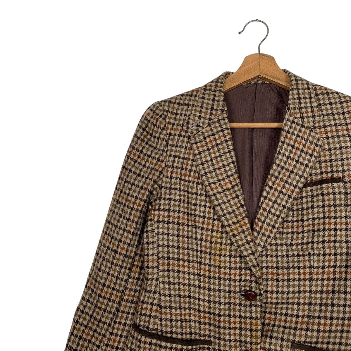 Burberry Burberry Checkered Wool Jacket Size S / US 4 / IT 40 - 6 Thumbnail