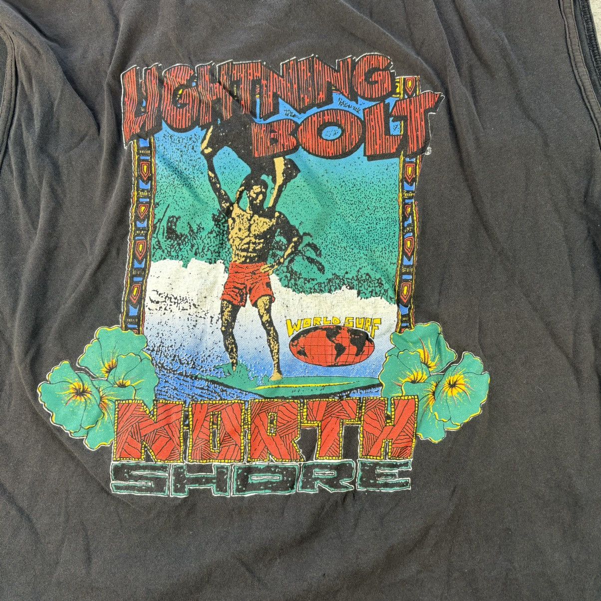 Other Vintage 1990s Black North Shore World Surf graphic tank top Size US XXL / EU 58 / 5 - 5 Thumbnail