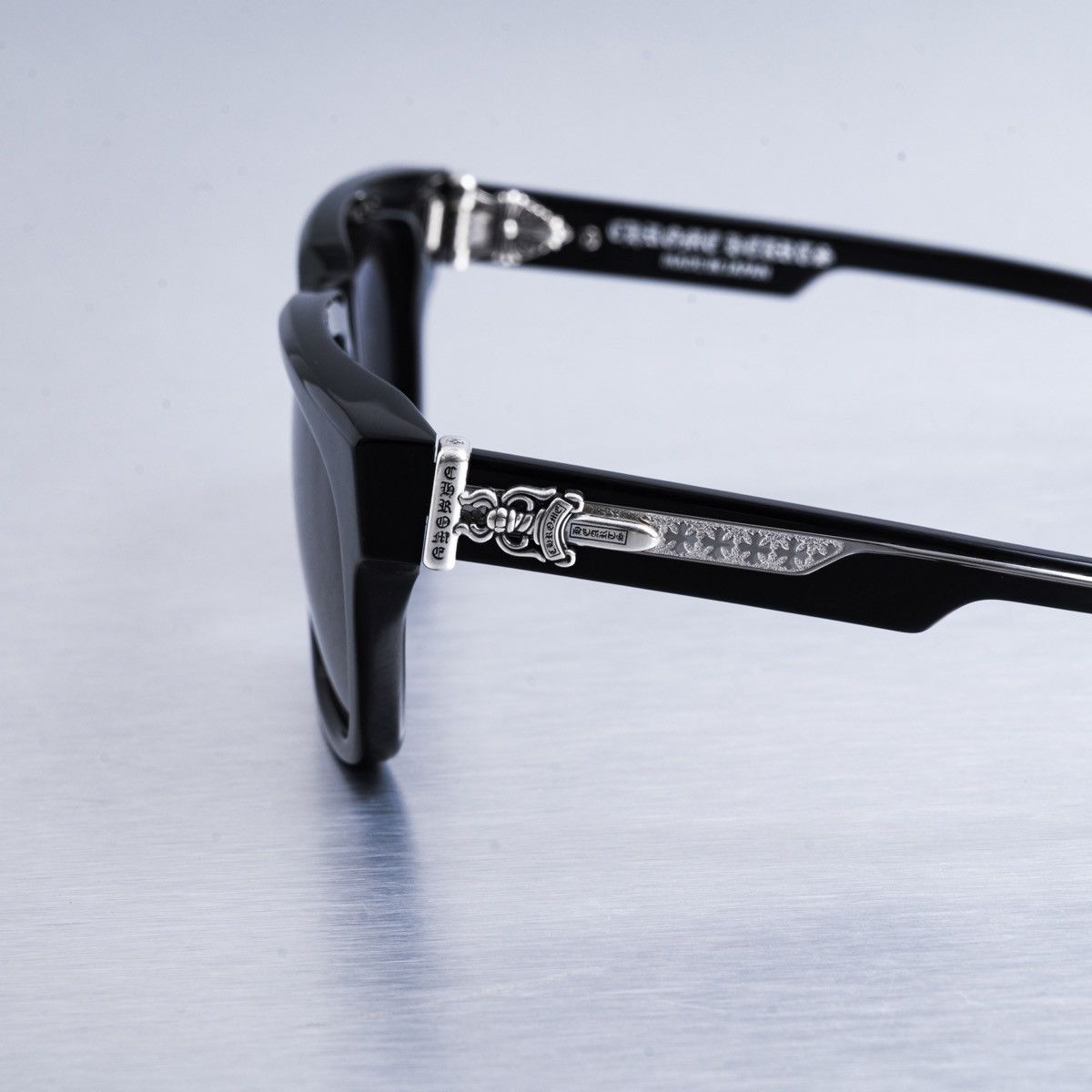 Chrome Hearts CHROME HEARTS BOX-OFFICER BLACK SUNGLASSES Size ONE SIZE - 3 Thumbnail