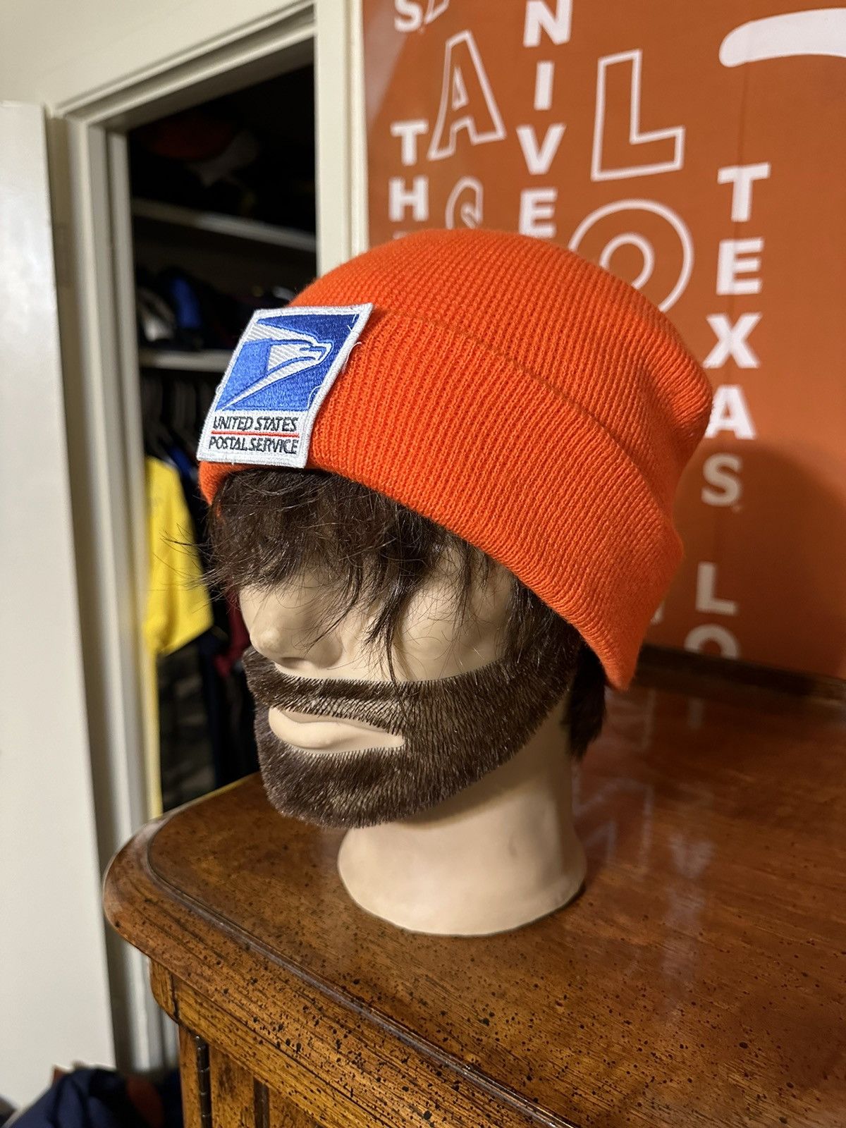 Old Navy × Vintage Vintage USPS Old Navy “bright orange” hat 00s Size ONE SIZE - 7 Thumbnail