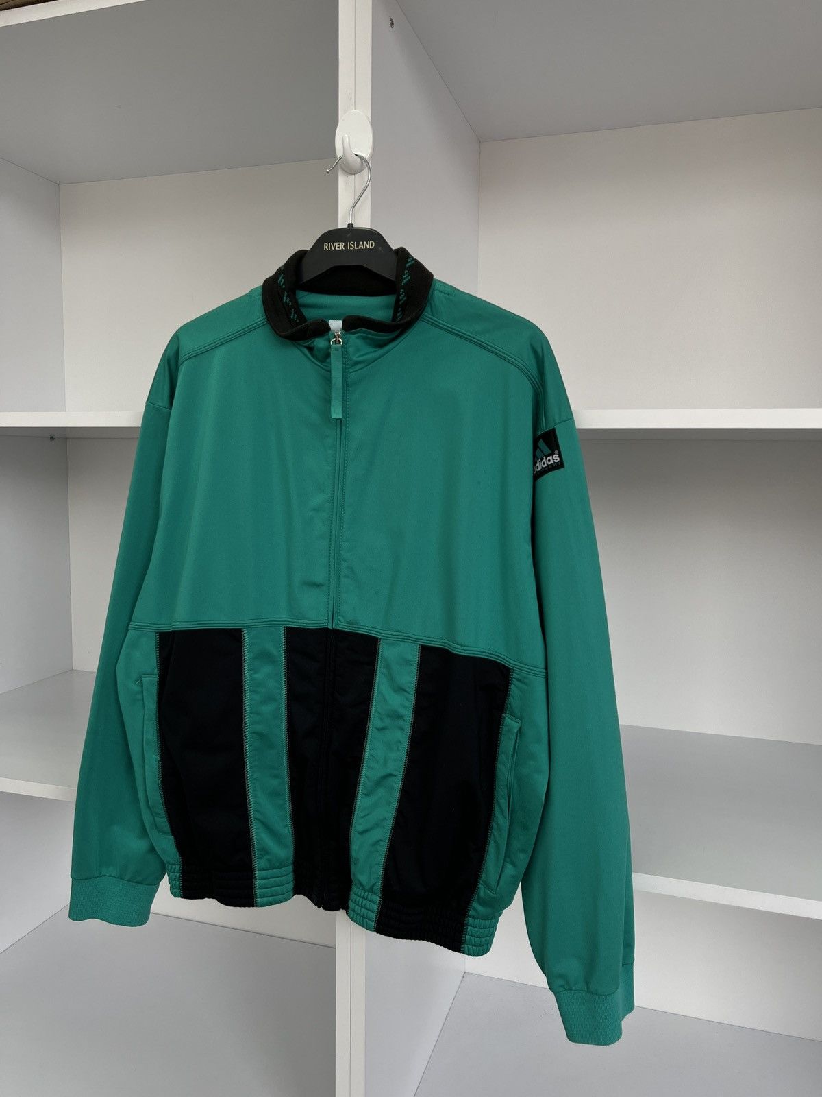 Adidas × Vintage Vintage Adidas Equipment Track Jacket 90s style Size US M / EU 48-50 / 2 - 5 Thumbnail