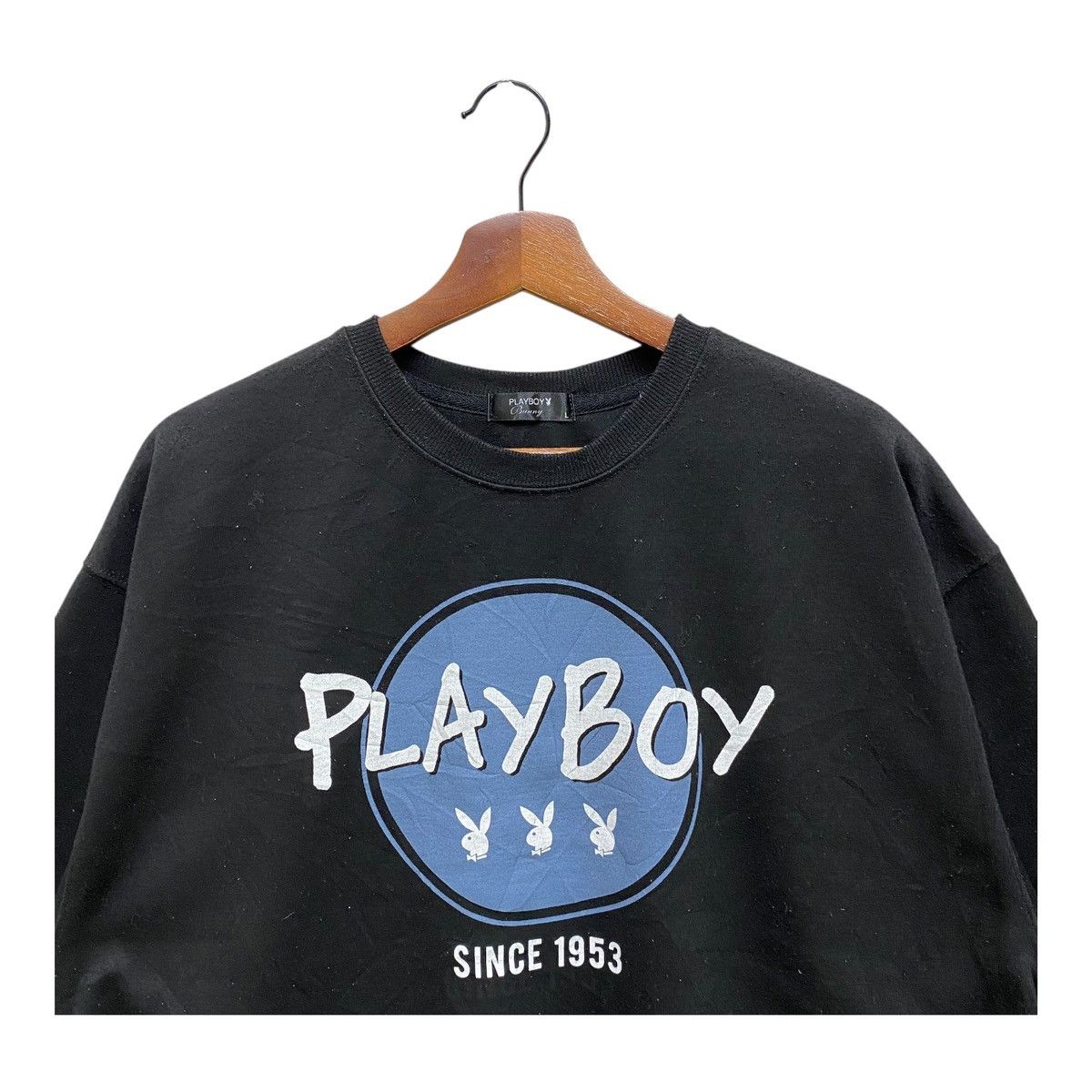 Playboy Vintage Playboy Bunny Sweatshirt Black Spellout Size Large Size US L / EU 52-54 / 3 - 2 Thumbnail