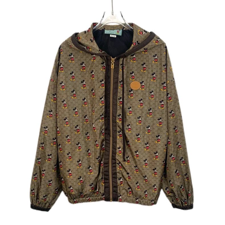 Gucci Gucci Disney co-branded brown logo Mickey pattern full prin Size US S / EU 44-46 / 1 - 1 Thumbnail