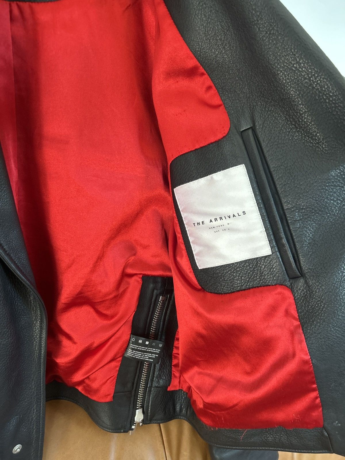 The Arrivals The arrivals black leather biker jacket Size US M / EU 48-50 / 2 - 5 Thumbnail